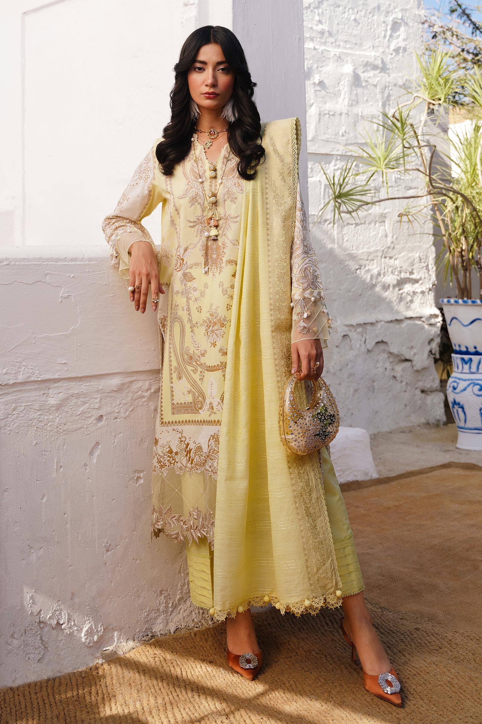 Sana Safinaz | Muzlin Spring 24 | M241-018A-CM - Rang-e-Khaas