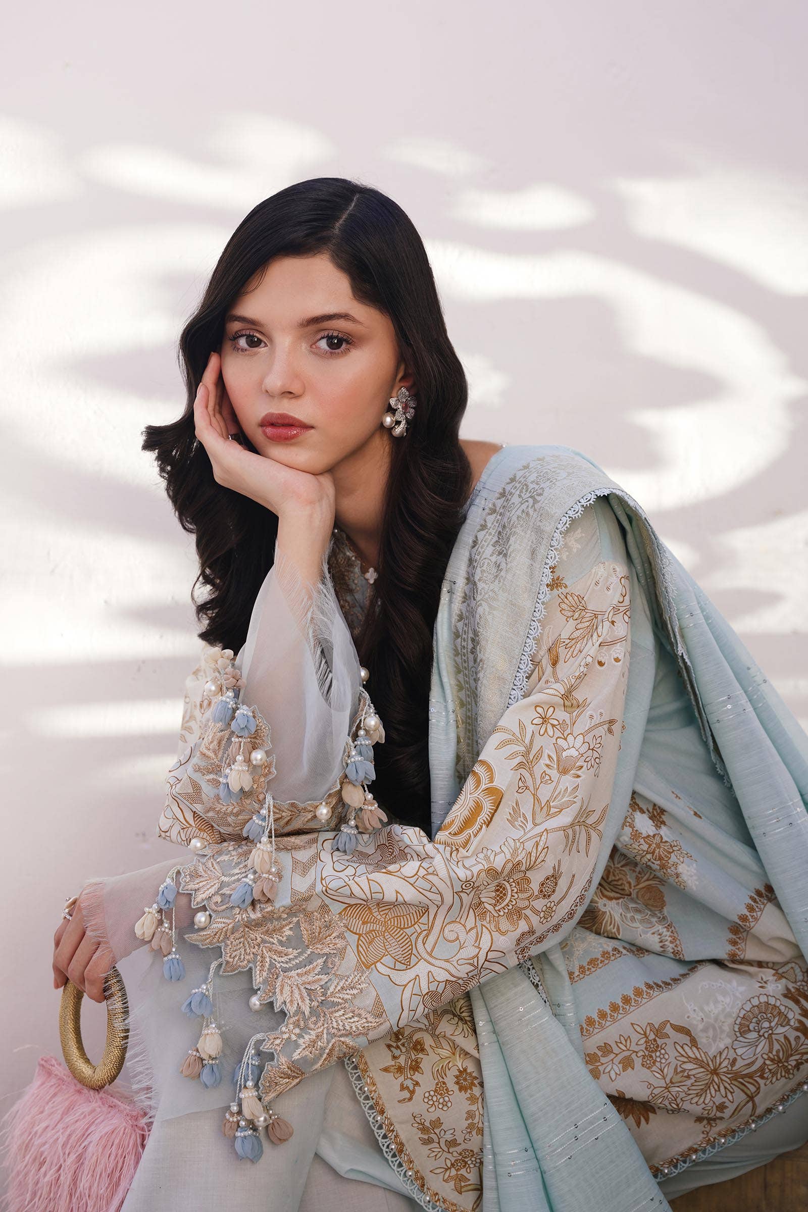 Sana Safinaz | Muzlin Spring 24 | M241-018B-CM - Rang-e-Khaas