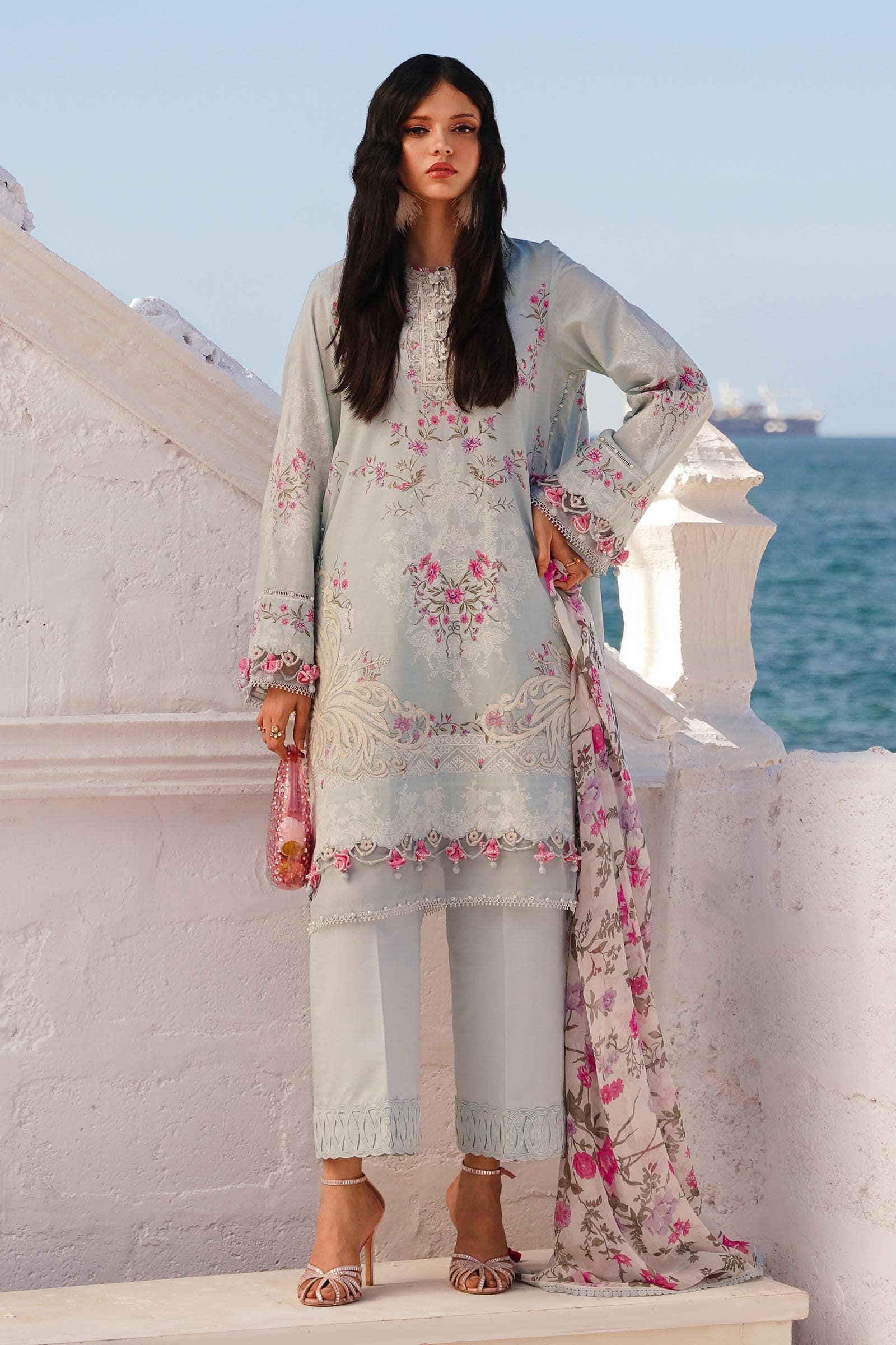 Sana Safinaz | Muzlin Spring 24 | M241-019B-CI - Rang-e-Khaas