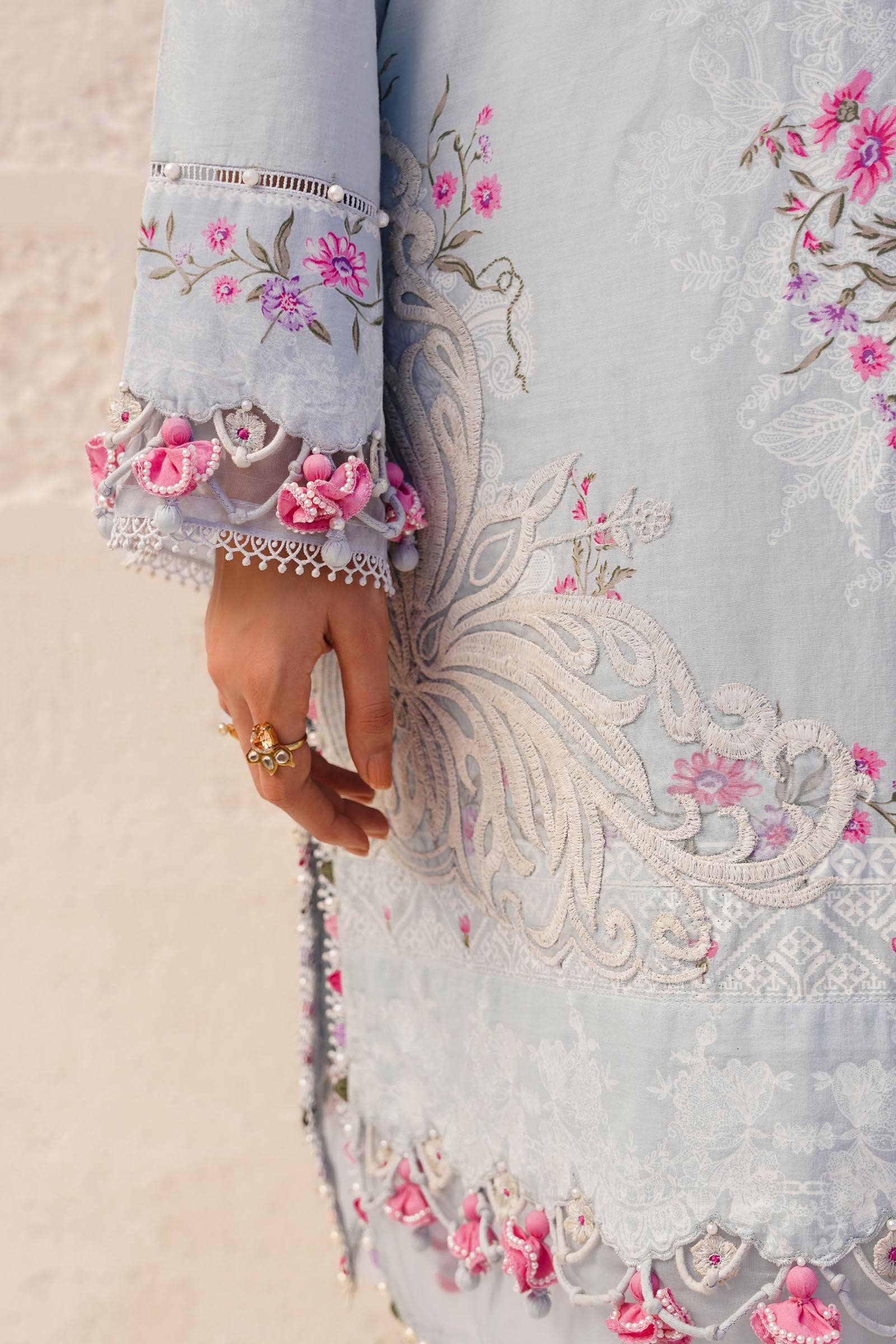 Sana Safinaz | Muzlin Spring 24 | M241-019B-CI - Rang-e-Khaas