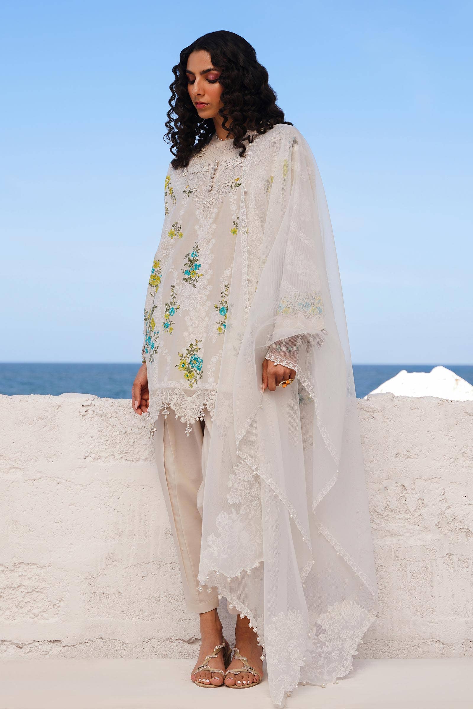 Sana Safinaz | Muzlin Spring 24 | M241-020A-CW - Rang-e-Khaas