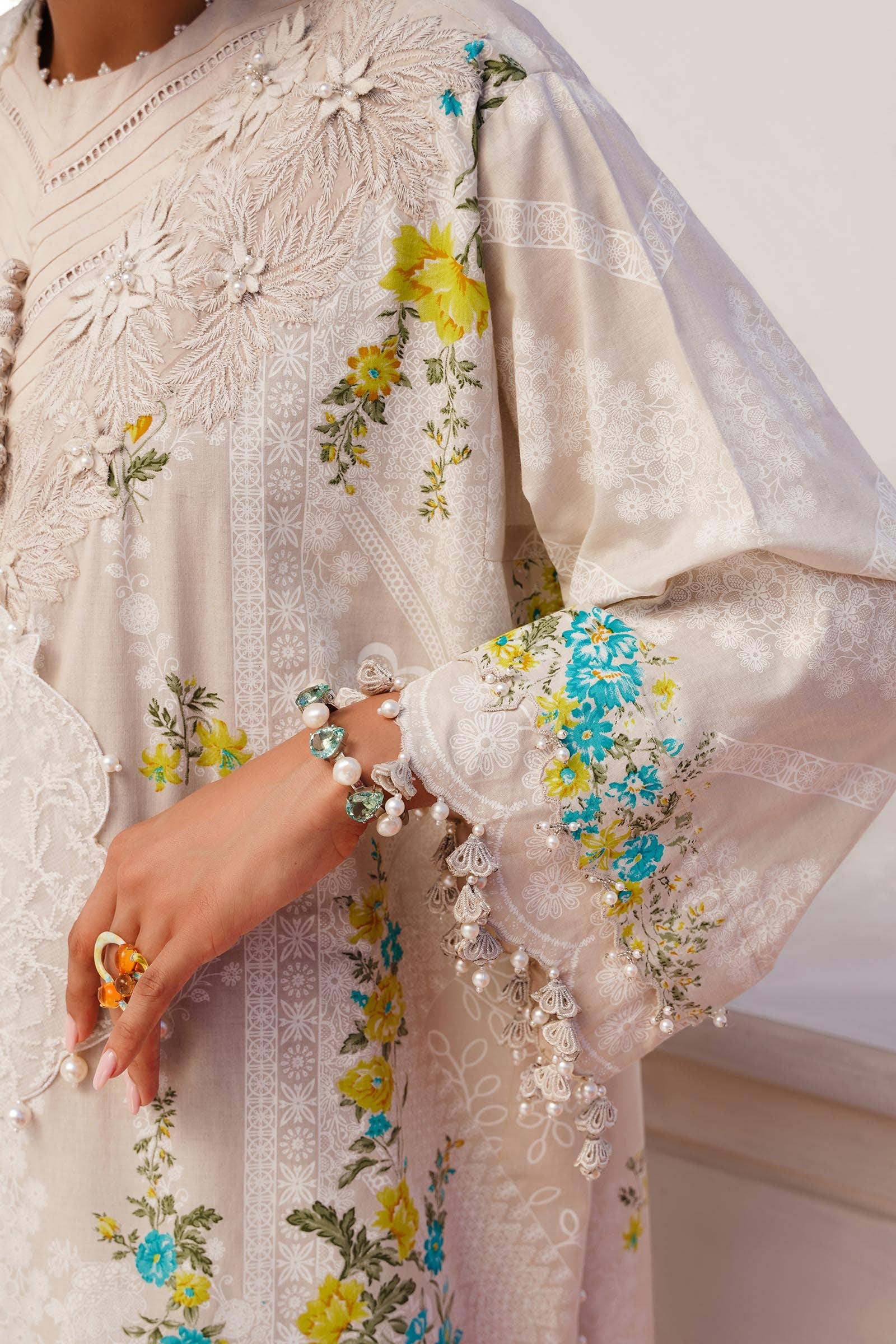 Sana Safinaz | Muzlin Spring 24 | M241-020A-CW - Rang-e-Khaas