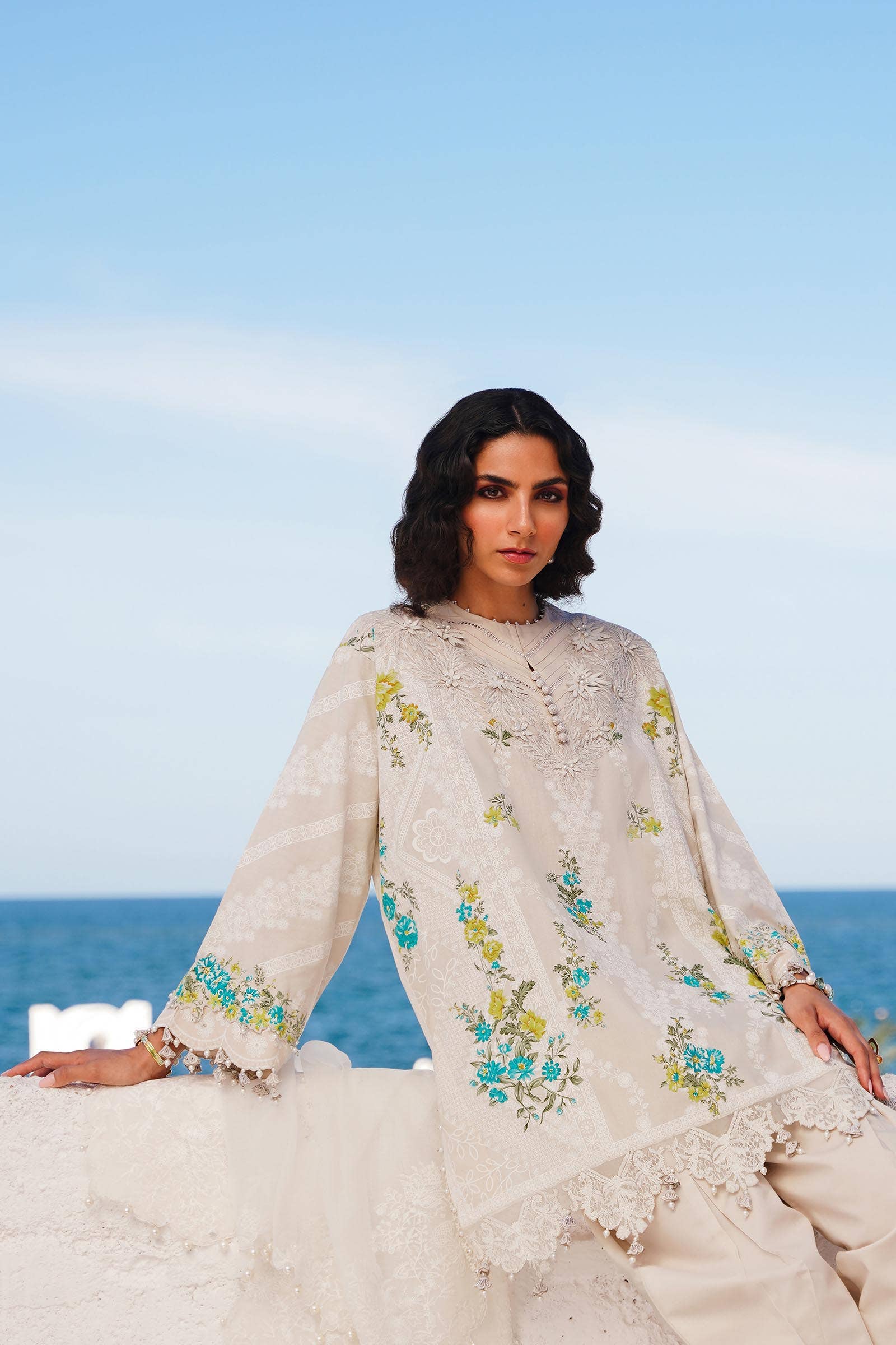 Sana Safinaz | Muzlin Spring 24 | M241-020A-CW - Rang-e-Khaas