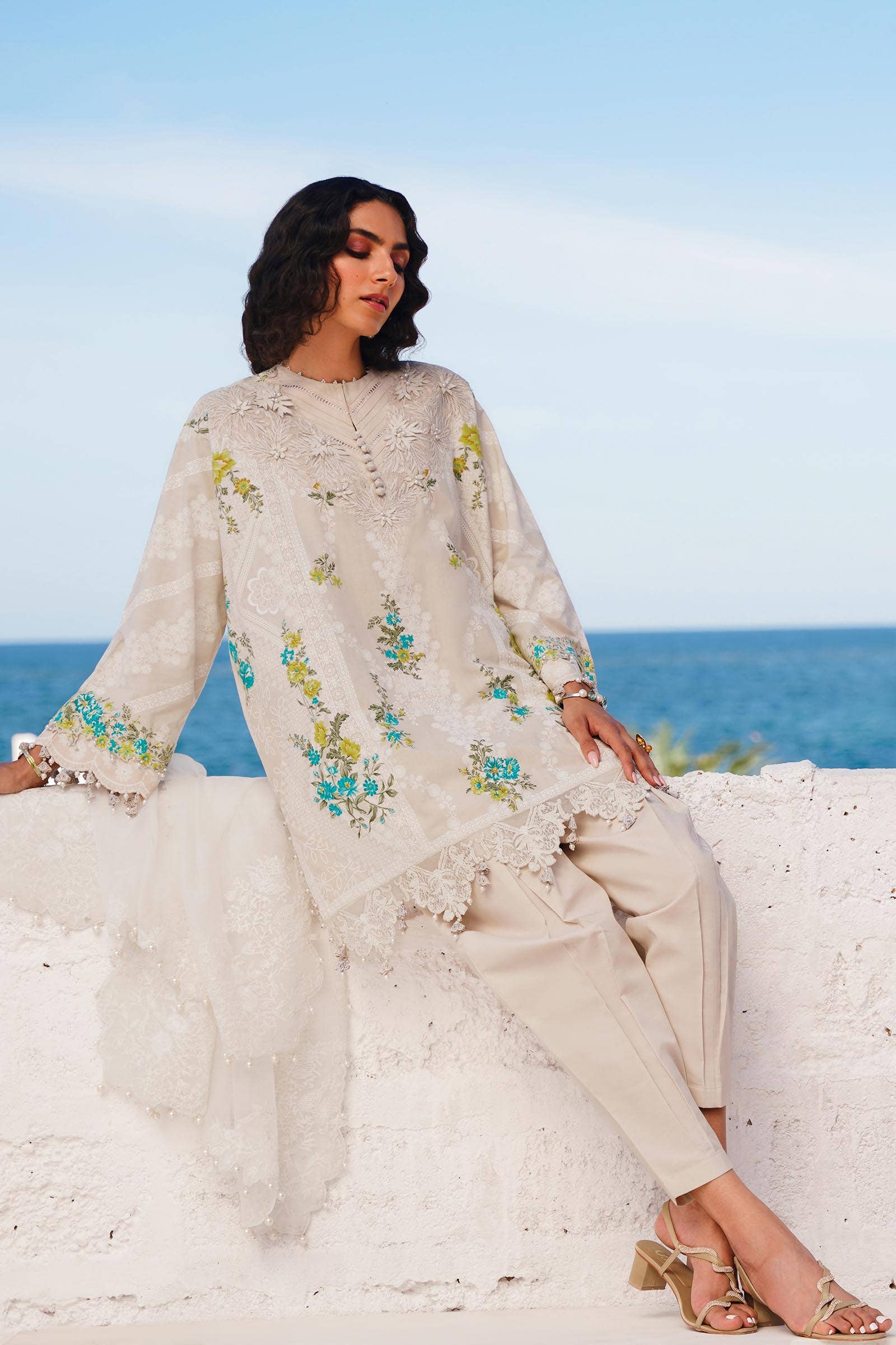 Sana Safinaz | Muzlin Spring 24 | M241-020A-CW - Rang-e-Khaas
