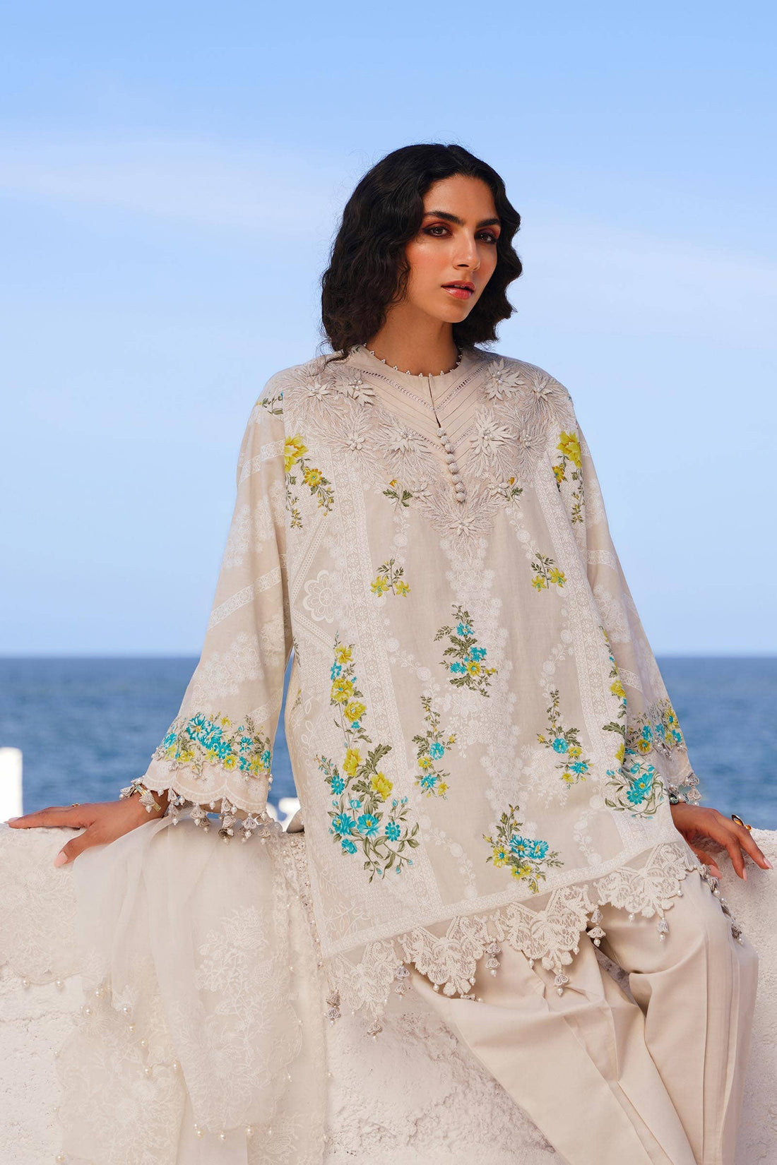 Sana Safinaz | Muzlin Spring 24 | M241-020A-CW - Rang-e-Khaas