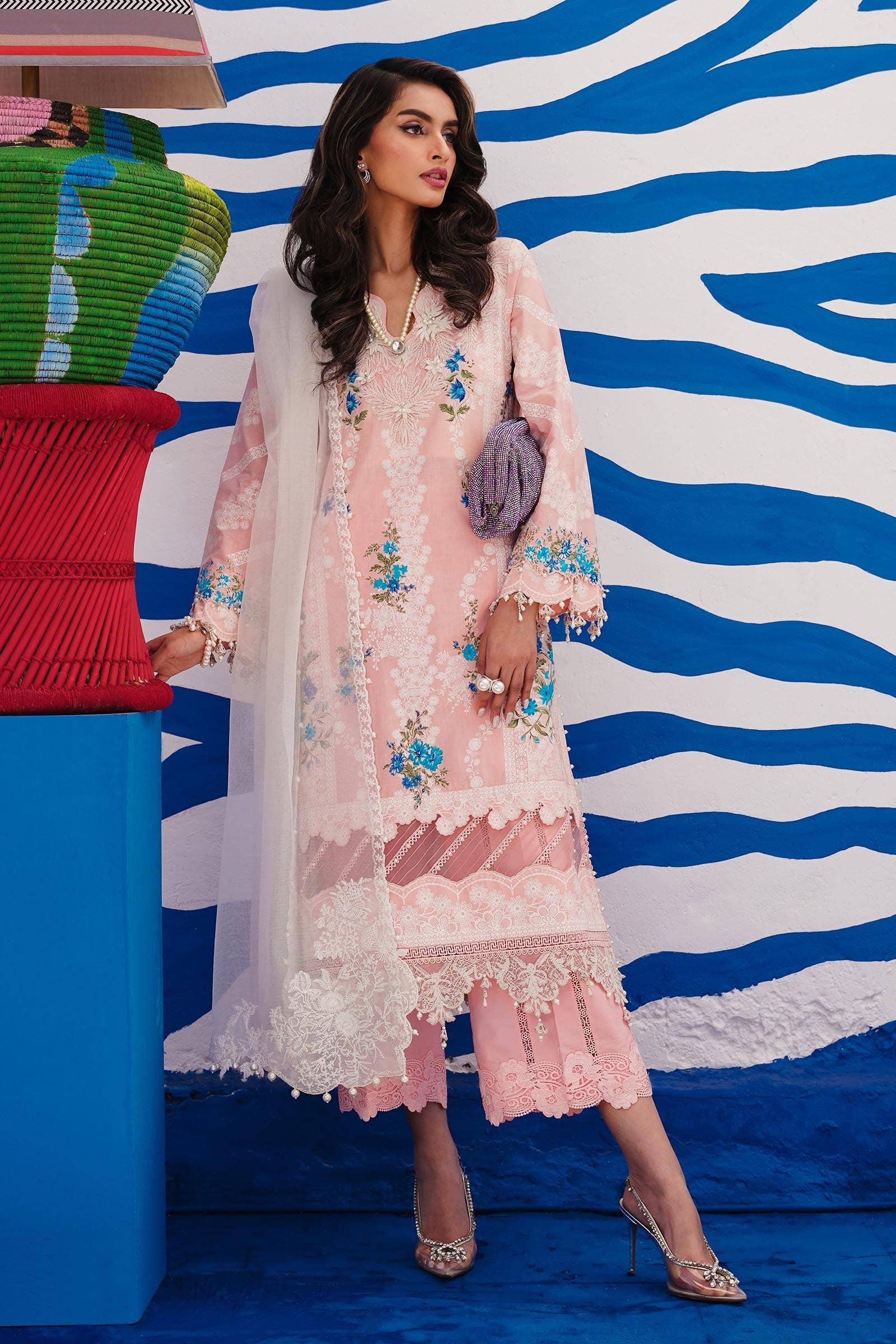 Sana Safinaz | Muzlin Spring 24 | M241-020B-CW - Rang-e-Khaas