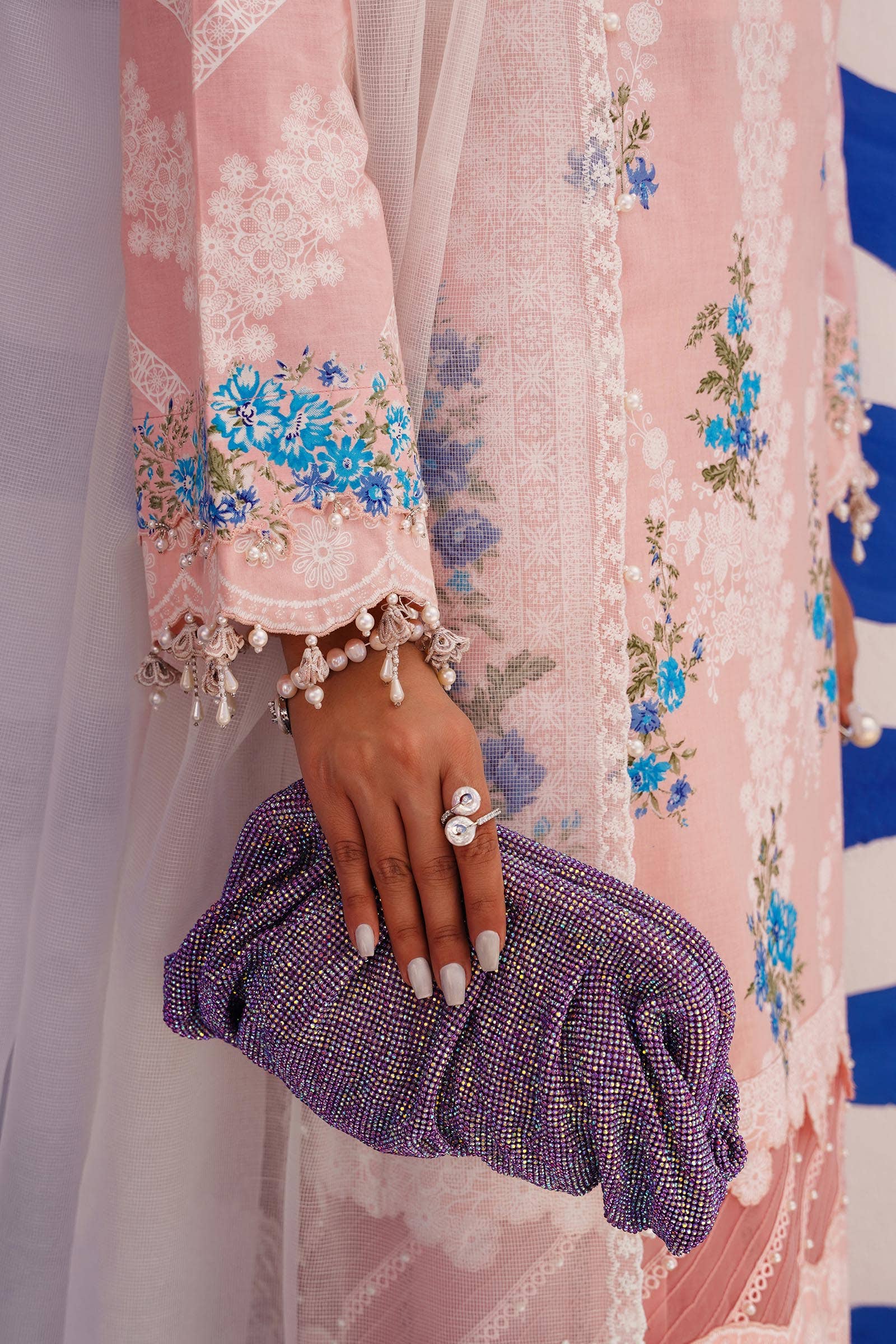 Sana Safinaz | Muzlin Spring 24 | M241-020B-CW - Rang-e-Khaas
