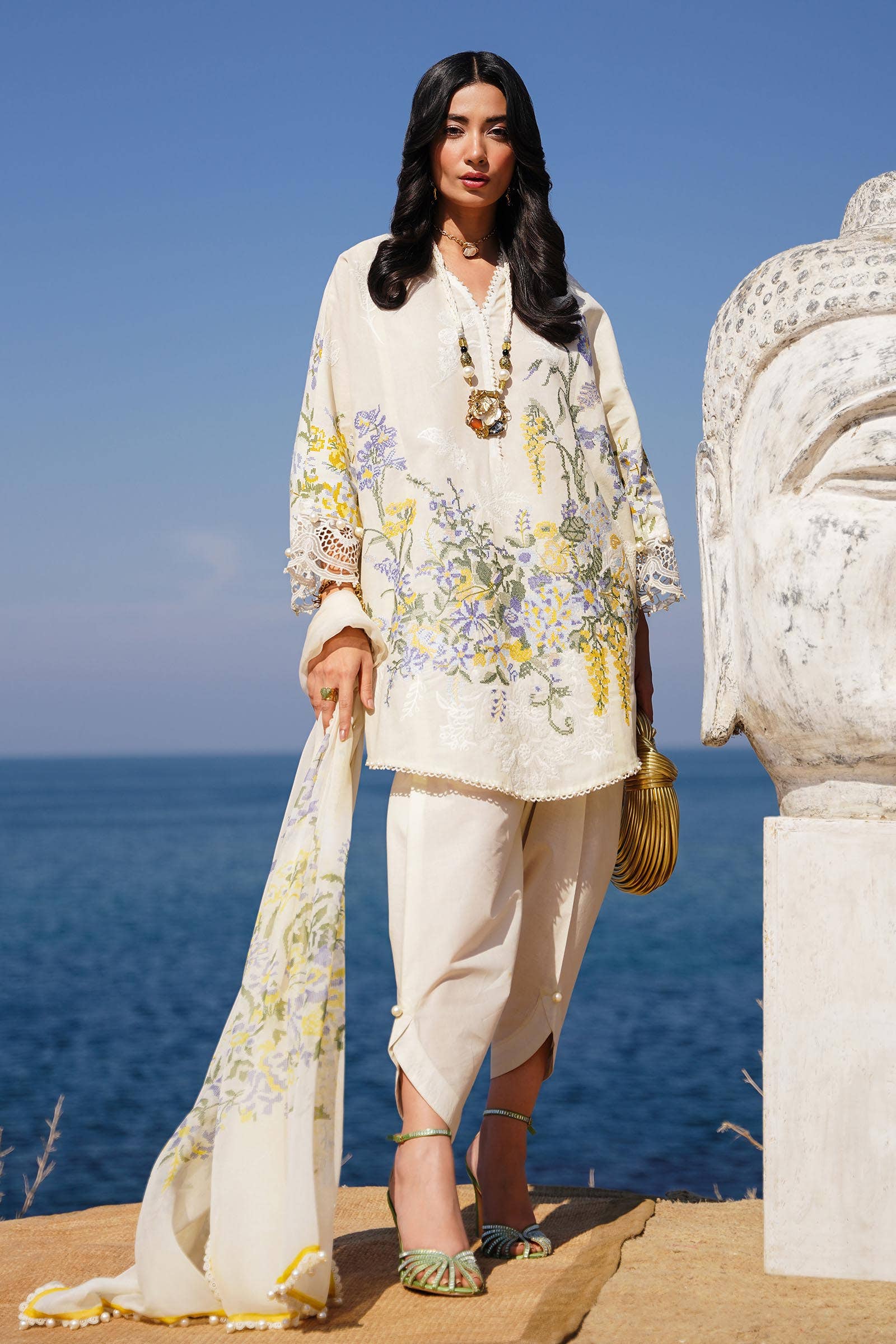 Sana Safinaz | Muzlin Spring 24 | M241-006A-CJ - Rang-e-Khaas