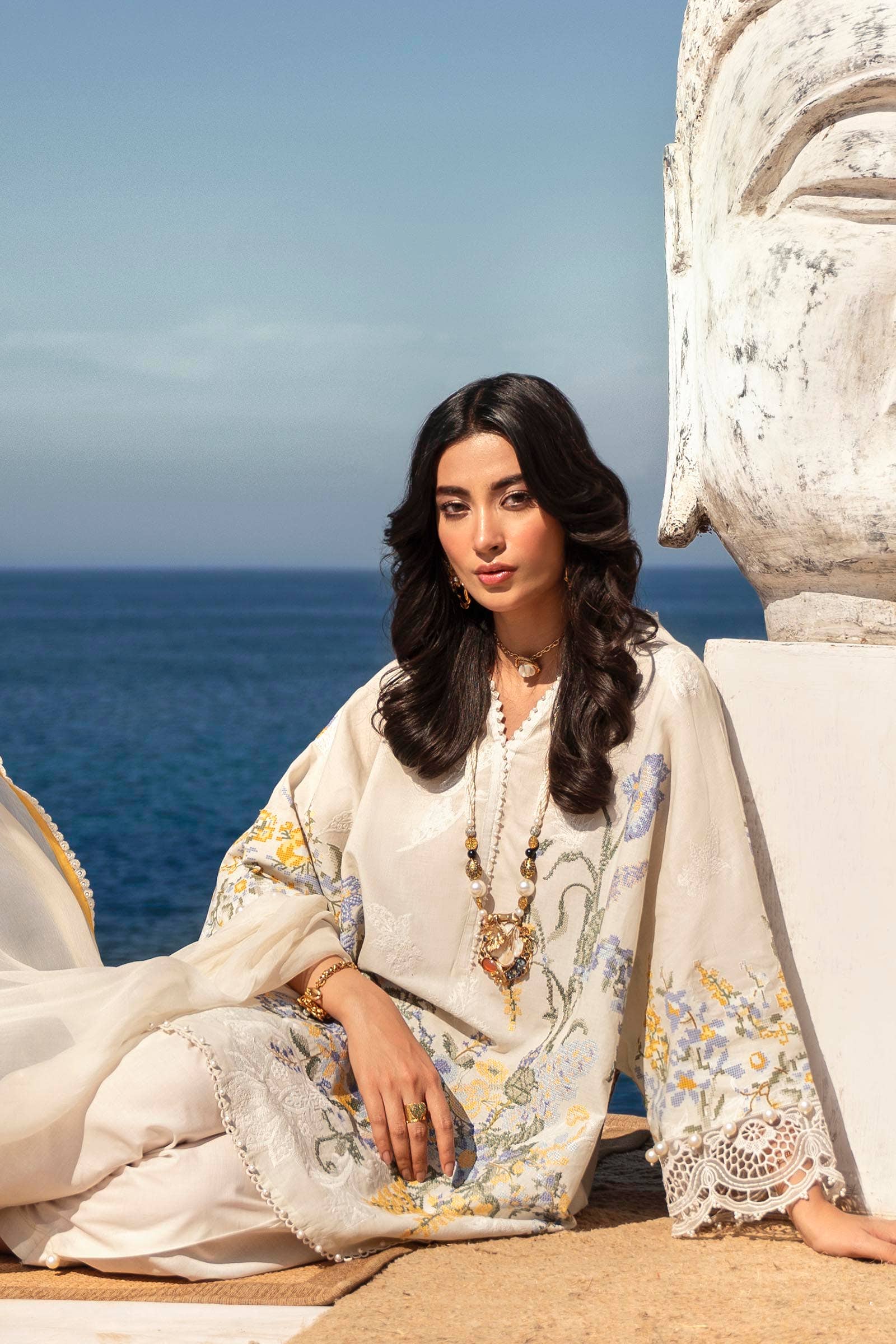 Sana Safinaz | Muzlin Spring 24 | M241-006A-CJ - Rang-e-Khaas