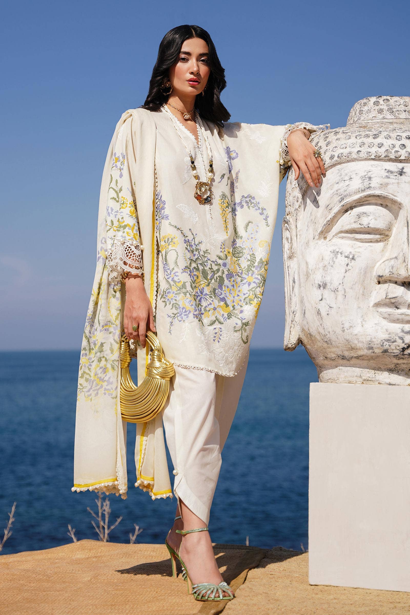 Sana Safinaz | Muzlin Spring 24 | M241-006A-CJ - Rang-e-Khaas