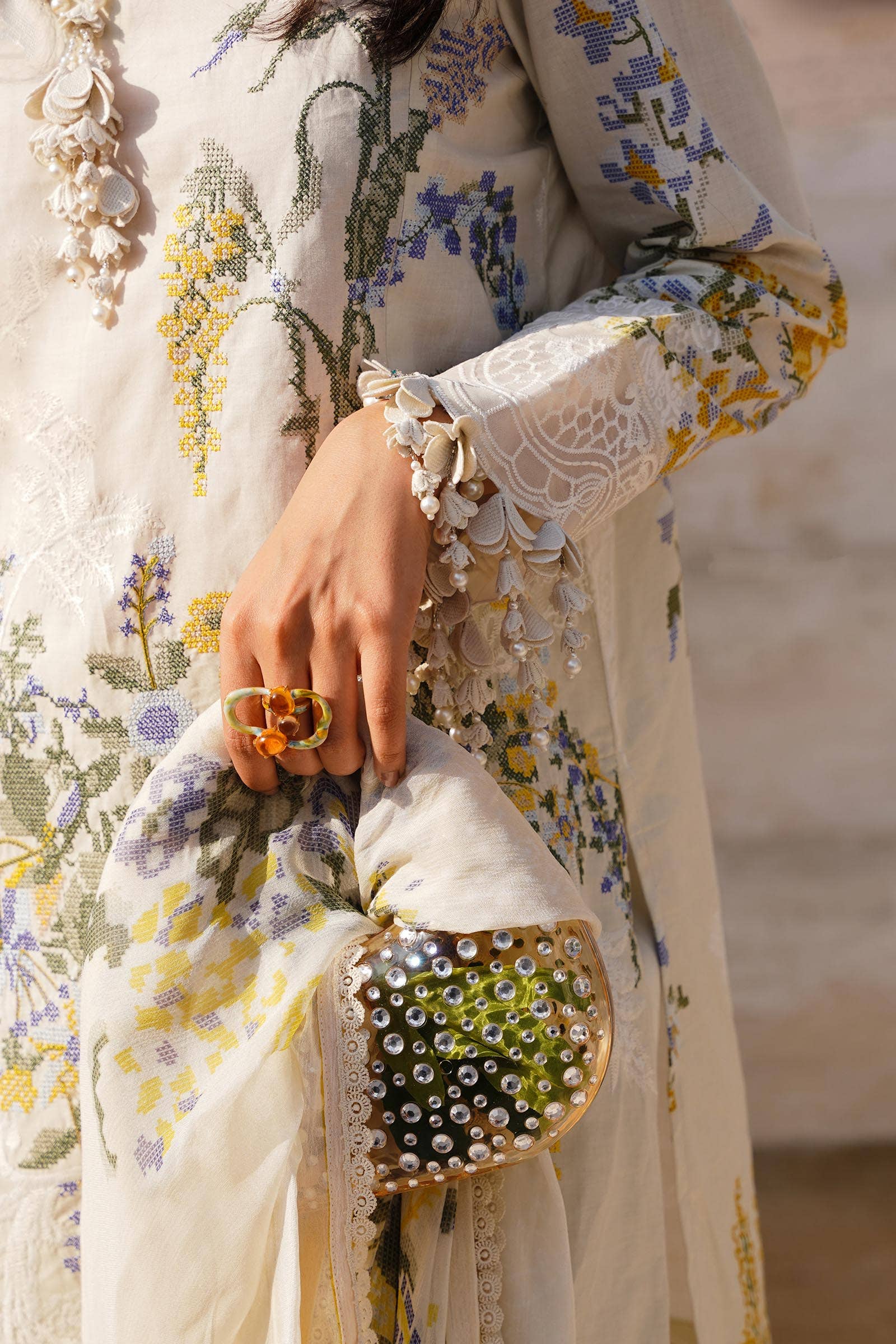 Sana Safinaz | Muzlin Spring 24 | M241-006A-CJ - Rang-e-Khaas