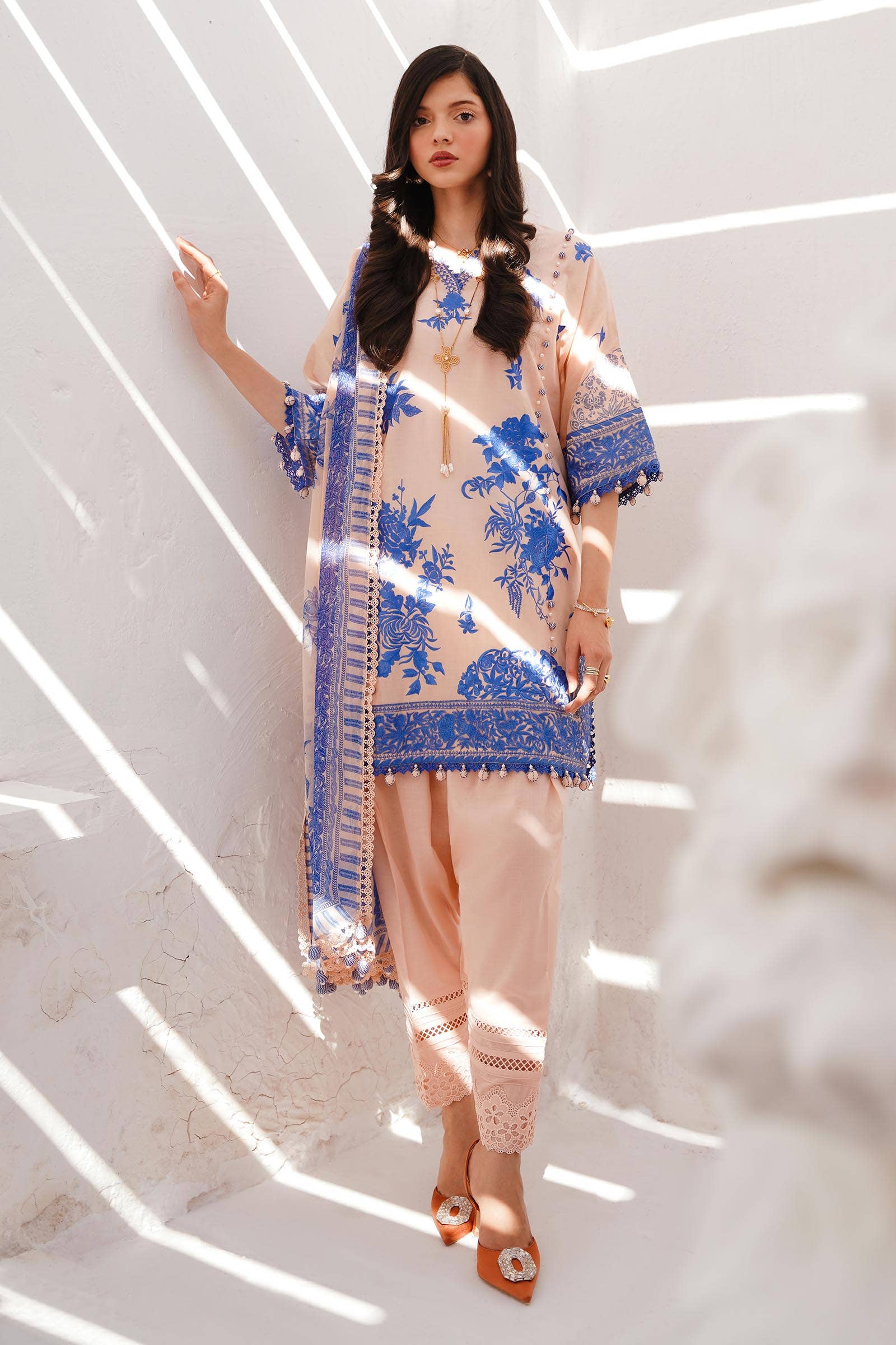 Sana Safinaz | Muzlin Spring 24 | M241-007B-CJ - Rang-e-Khaas