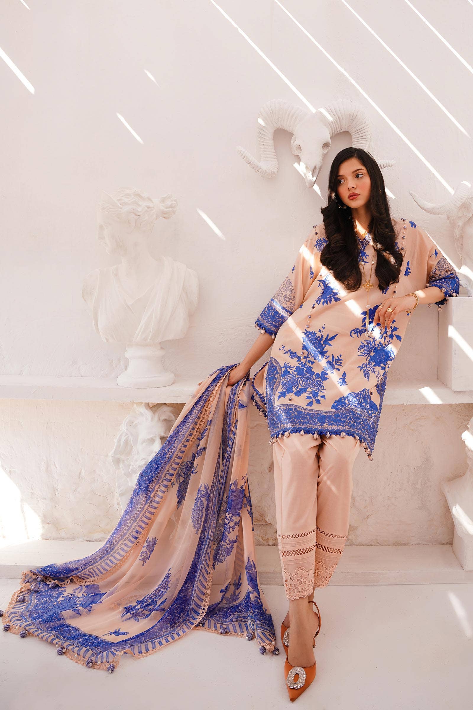 Sana Safinaz | Muzlin Spring 24 | M241-007B-CJ - Rang-e-Khaas