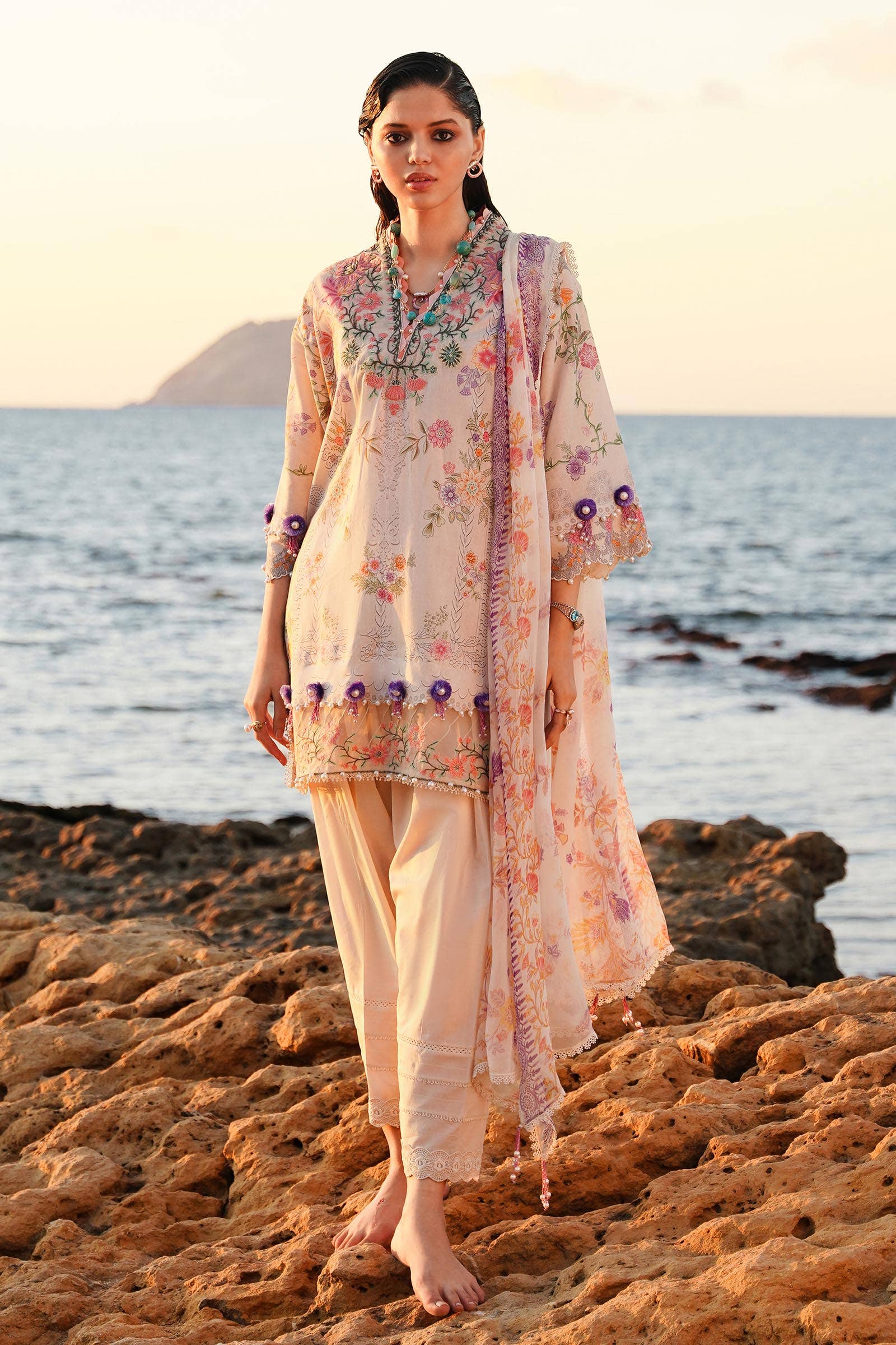 Sana Safinaz | Muzlin Spring 24 | M241-008A-CI - Rang-e-Khaas