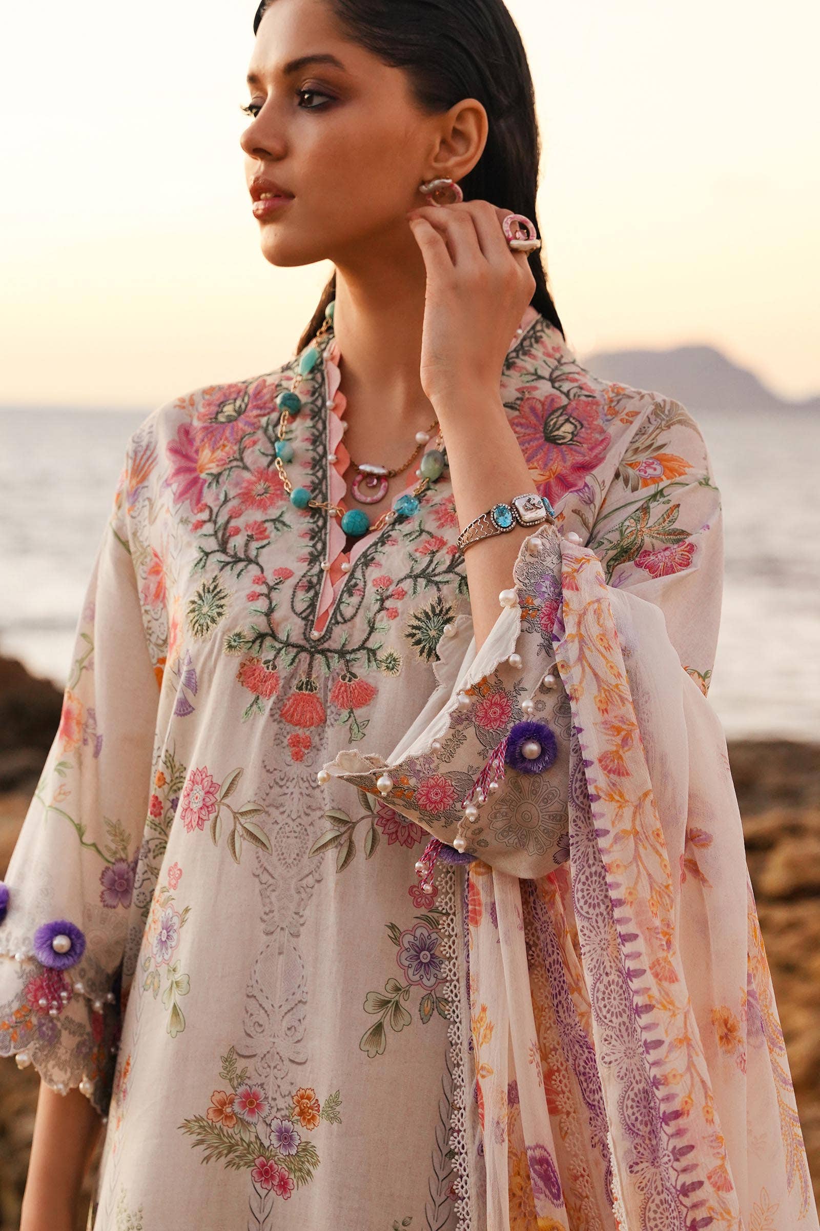 Sana Safinaz | Muzlin Spring 24 | M241-008A-CI - Rang-e-Khaas