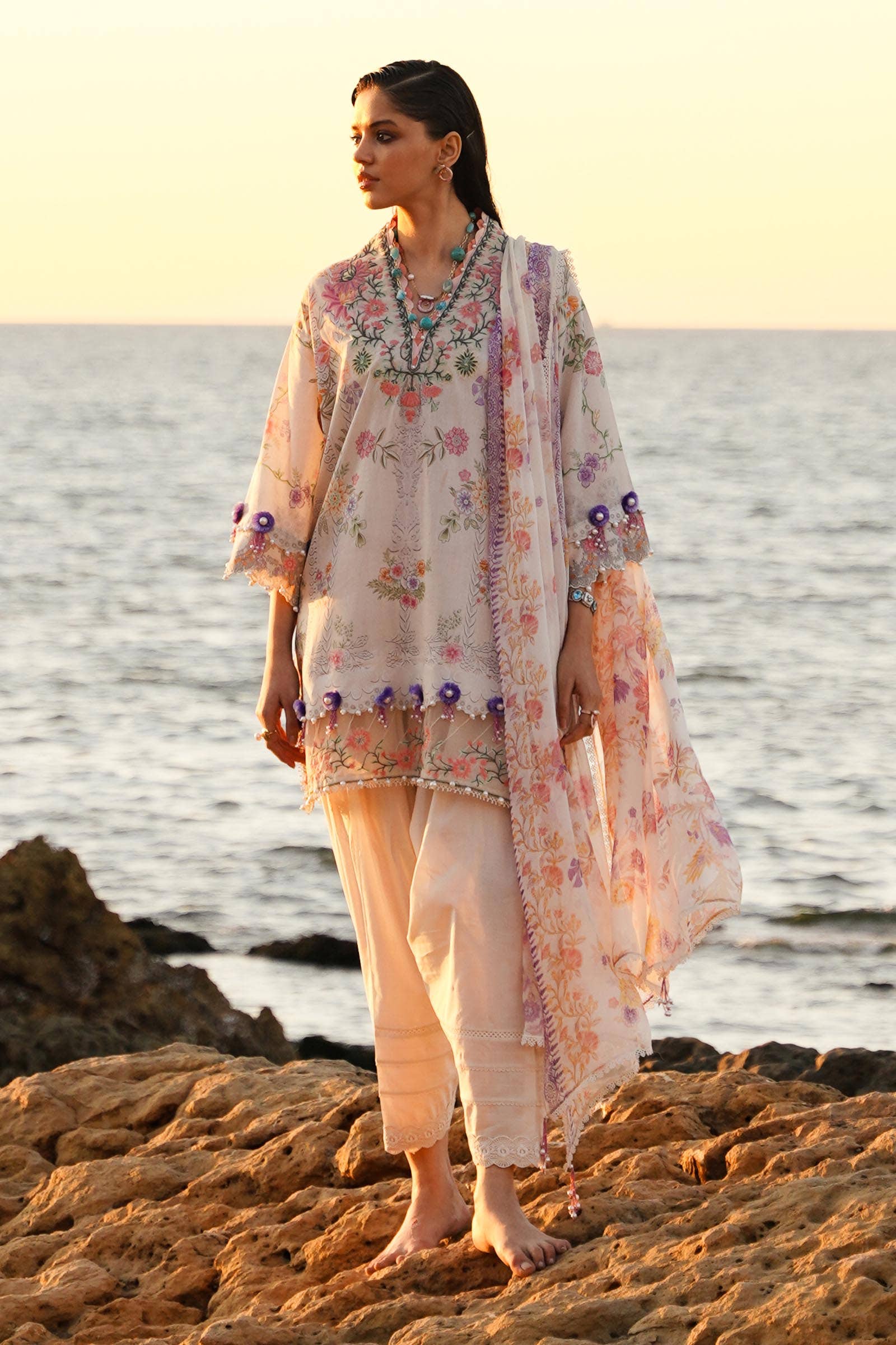 Sana Safinaz | Muzlin Spring 24 | M241-008A-CI - Rang-e-Khaas