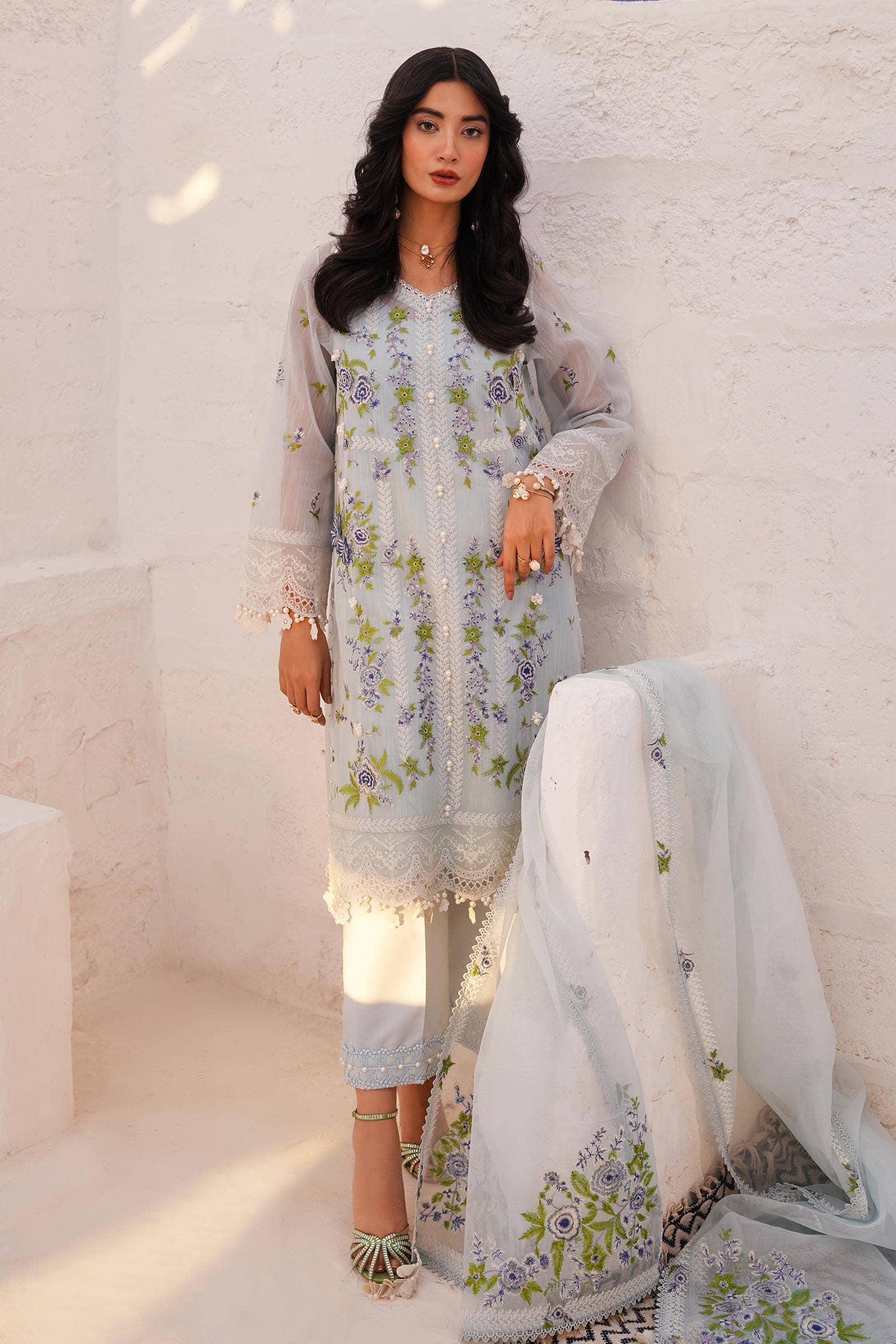 Sana Safinaz | Muzlin Spring 24 | M241-001B-CX - Rang-e-Khaas