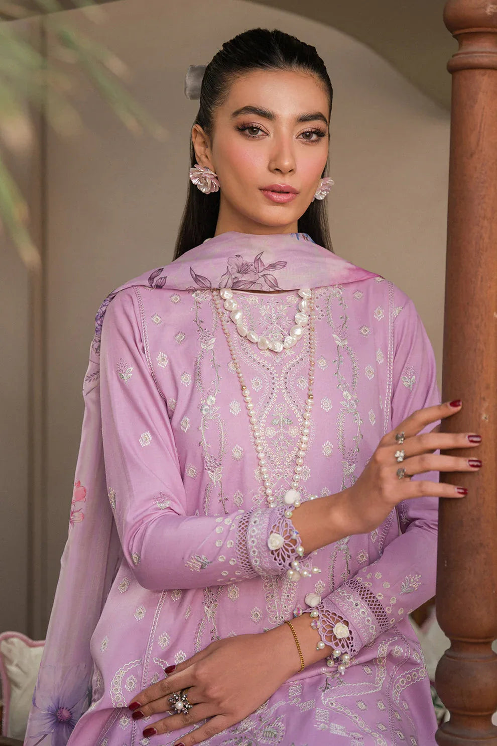 Neeshay | Symphony Luxury Lawn 24 | Serenade - Rang-e-Khaas