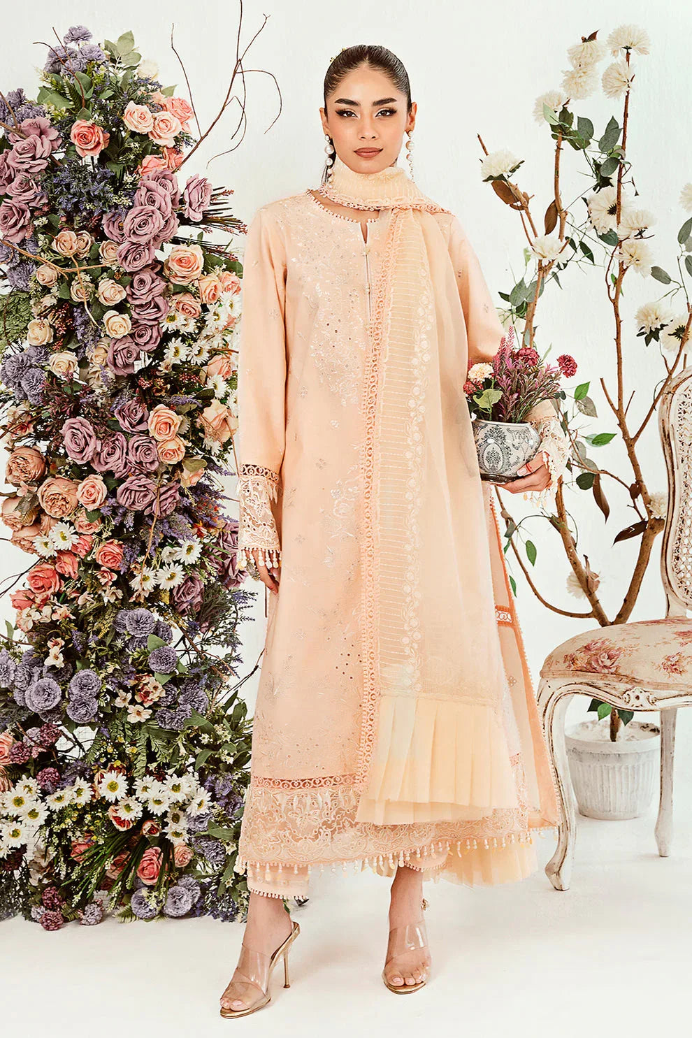 Neeshay | Zoella Lawn Collection | Zephyr - Rang-e-Khaas