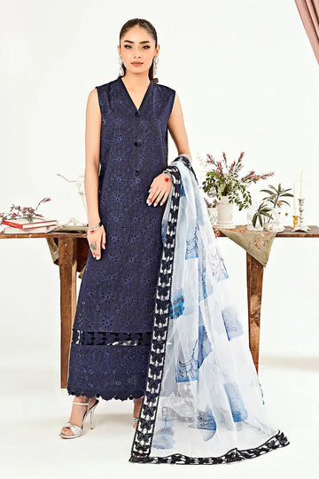 Neeshay | Zoella Lawn Collection | Elara - Rang-e-Khaas