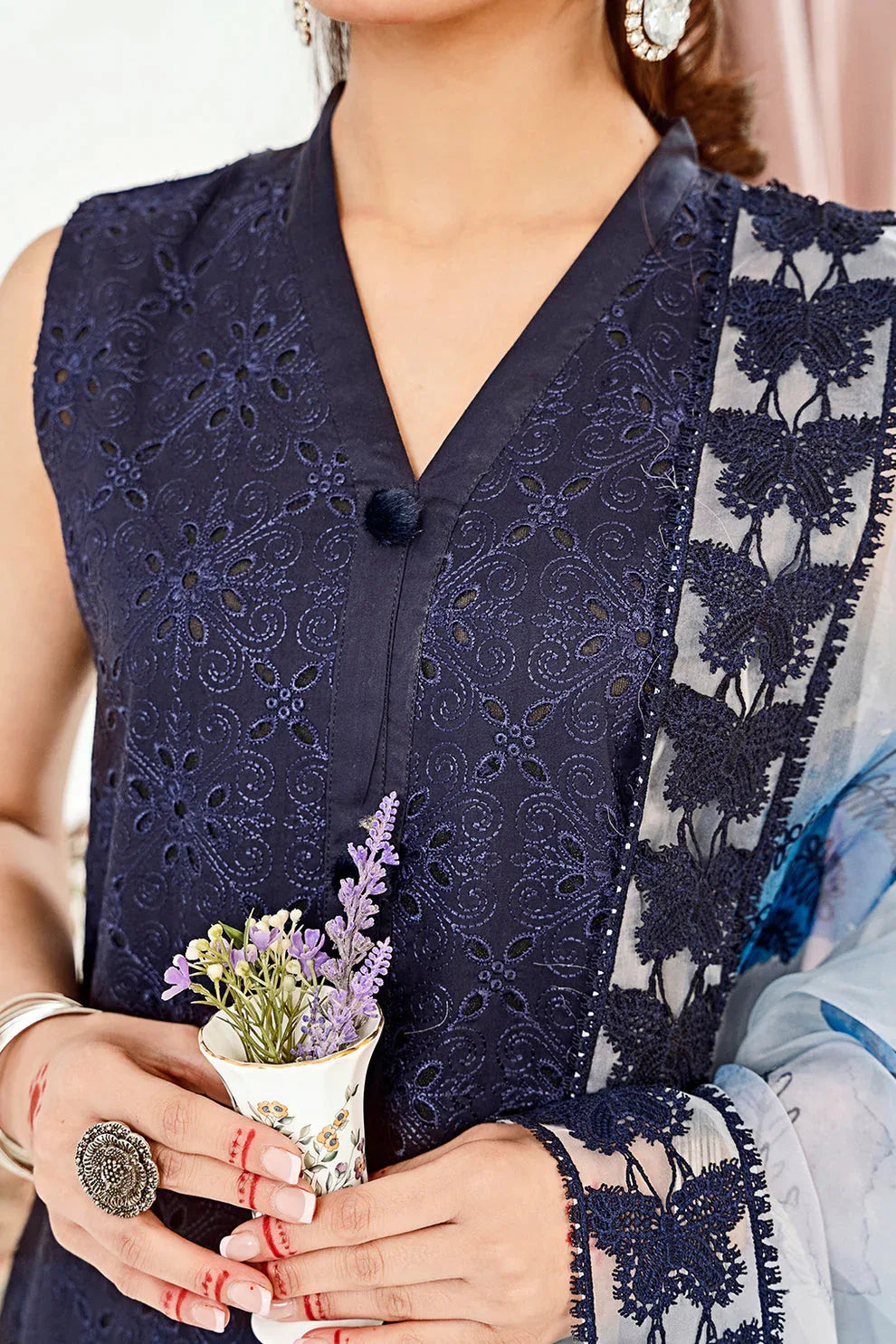 Neeshay | Zoella Lawn Collection | Elara - Rang-e-Khaas