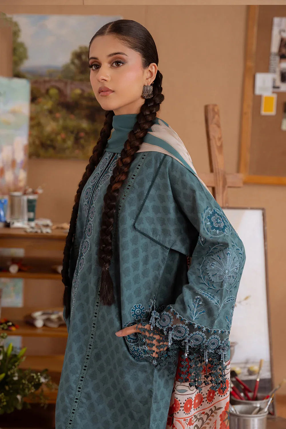 Saira Rizwan | Laanem Summer Lawn 25 | SEREN-B-SRL25-08 - Rang-e-Khaas