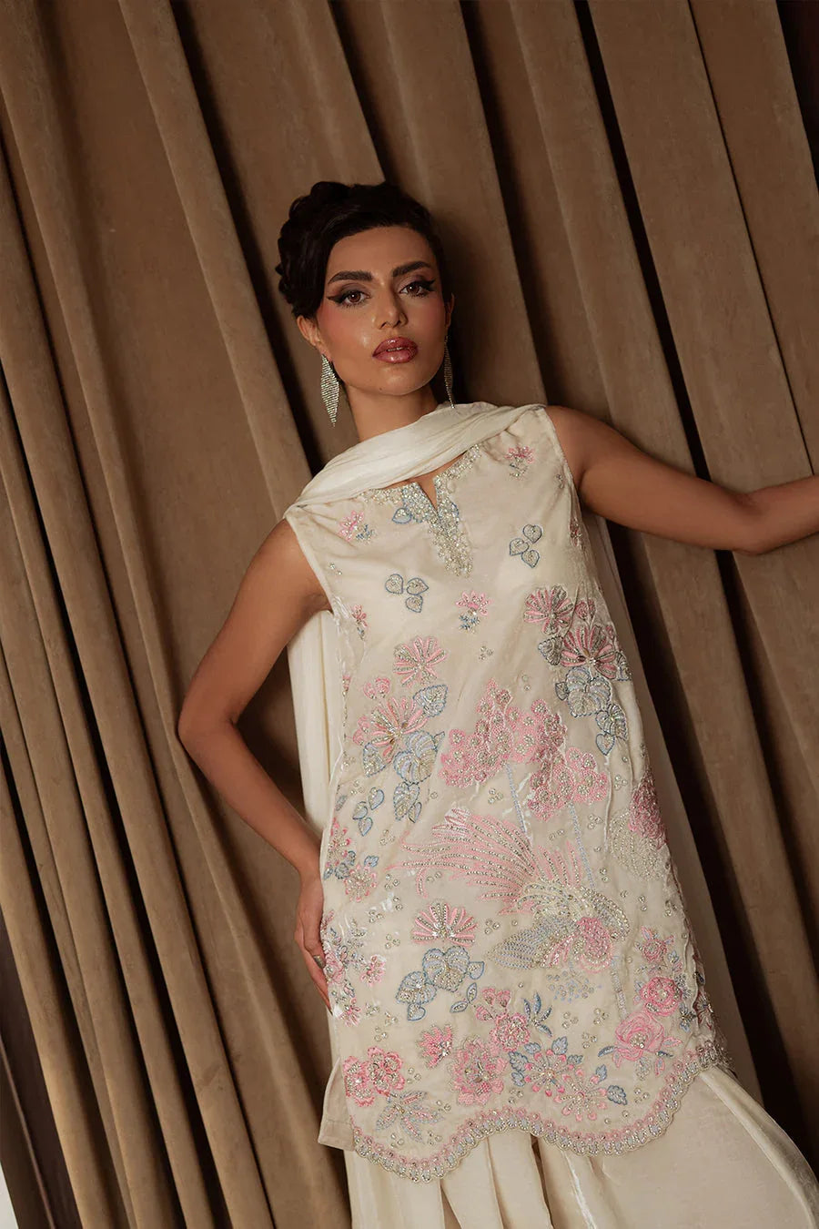 Saira Rizwan | Velvet Pret 25 | NARGIS-SRVP25-07 - Rang-e-Khaas