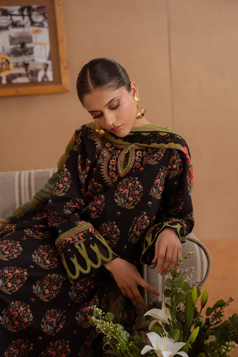 Saira Rizwan | Laanem Summer Lawn 25 | NERIDA-B-SRL25-02 - Rang-e-Khaas