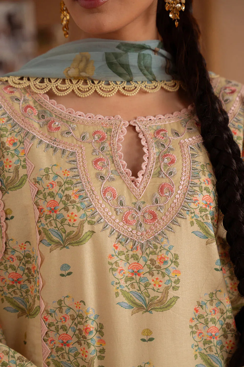 Saira Rizwan | Laanem Summer Lawn 25 | NERIDA-A-SRL25-02 - Rang-e-Khaas