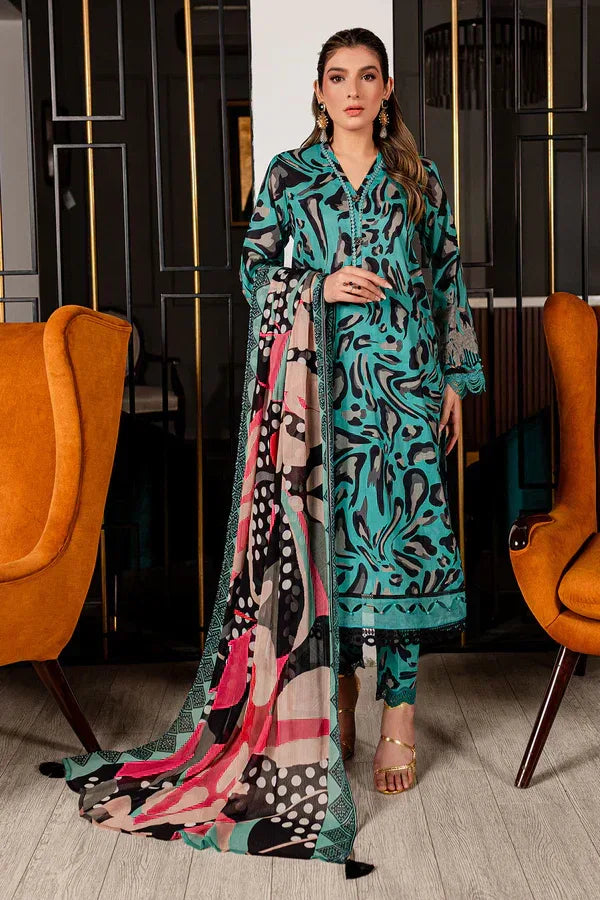 Nureh | Printed Lawn 24 | SP-95 - Rang-e-Khaas