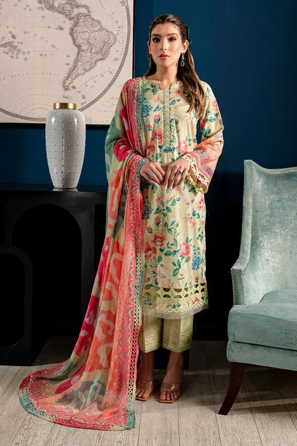 Nureh | Printed Lawn 24 | SP-97 - Rang-e-Khaas