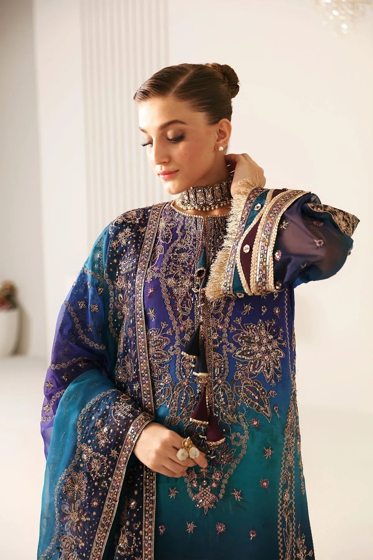 Alizeh | La Ruha Wedding Formals | AF-CH-2182-Oasis - Rang-e-Khaas