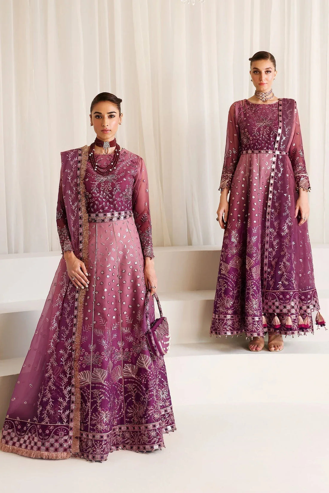 Alizeh | La Ruha Wedding Formals | AF-CH-2178-Opal - Rang-e-Khaas