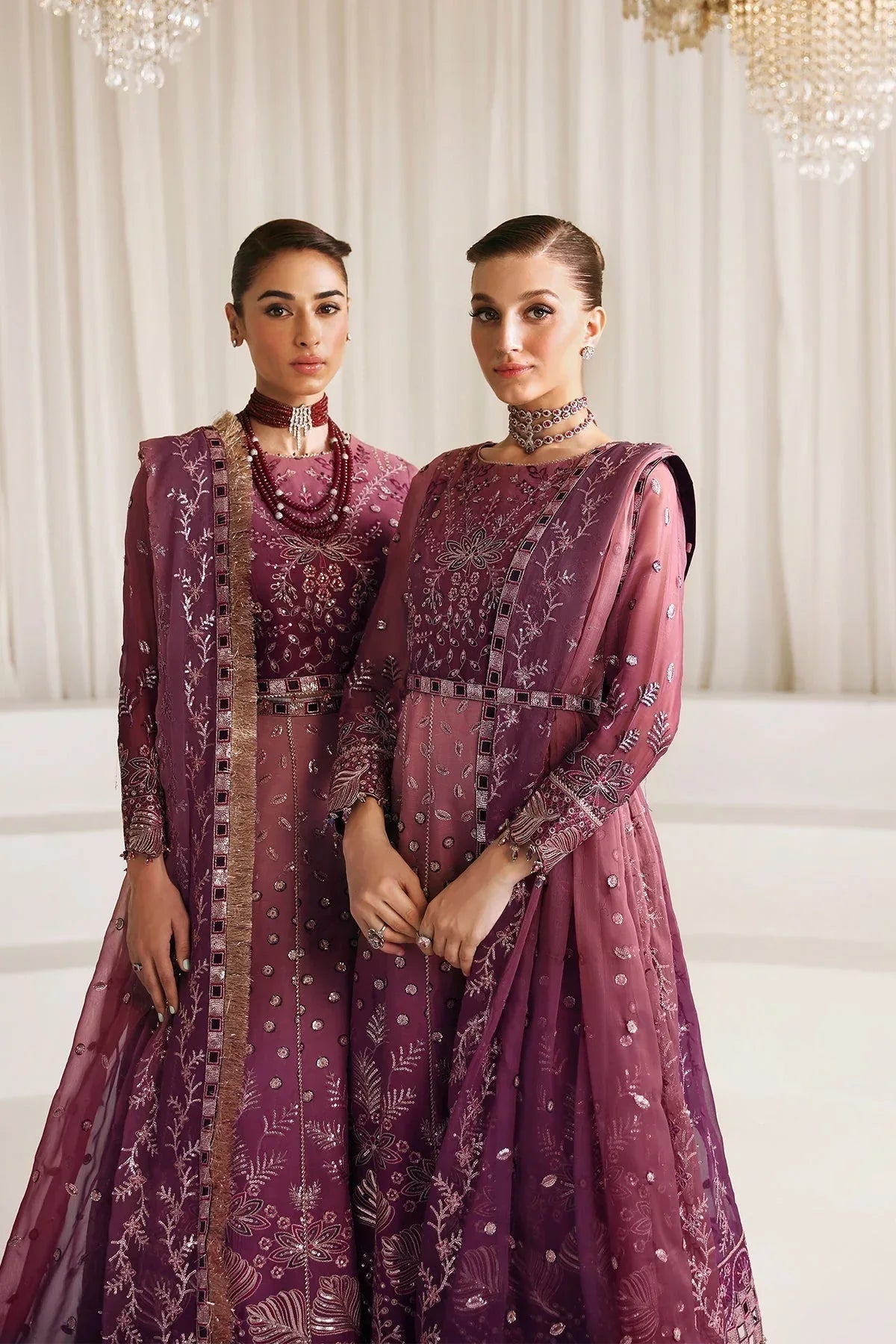 Alizeh | La Ruha Wedding Formals | AF-CH-2178-Opal - Rang-e-Khaas