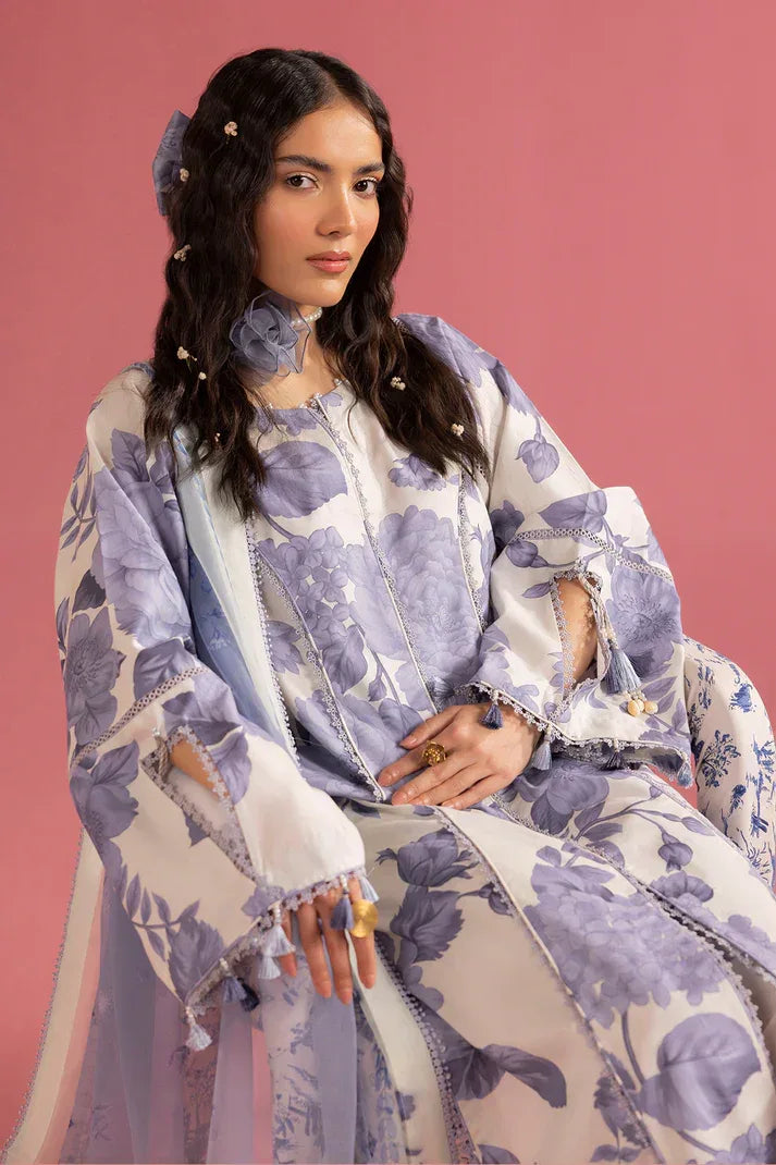 Alizeh | Sheen Lawn Prints 24 | Pearl Mist - Rang-e-Khaas