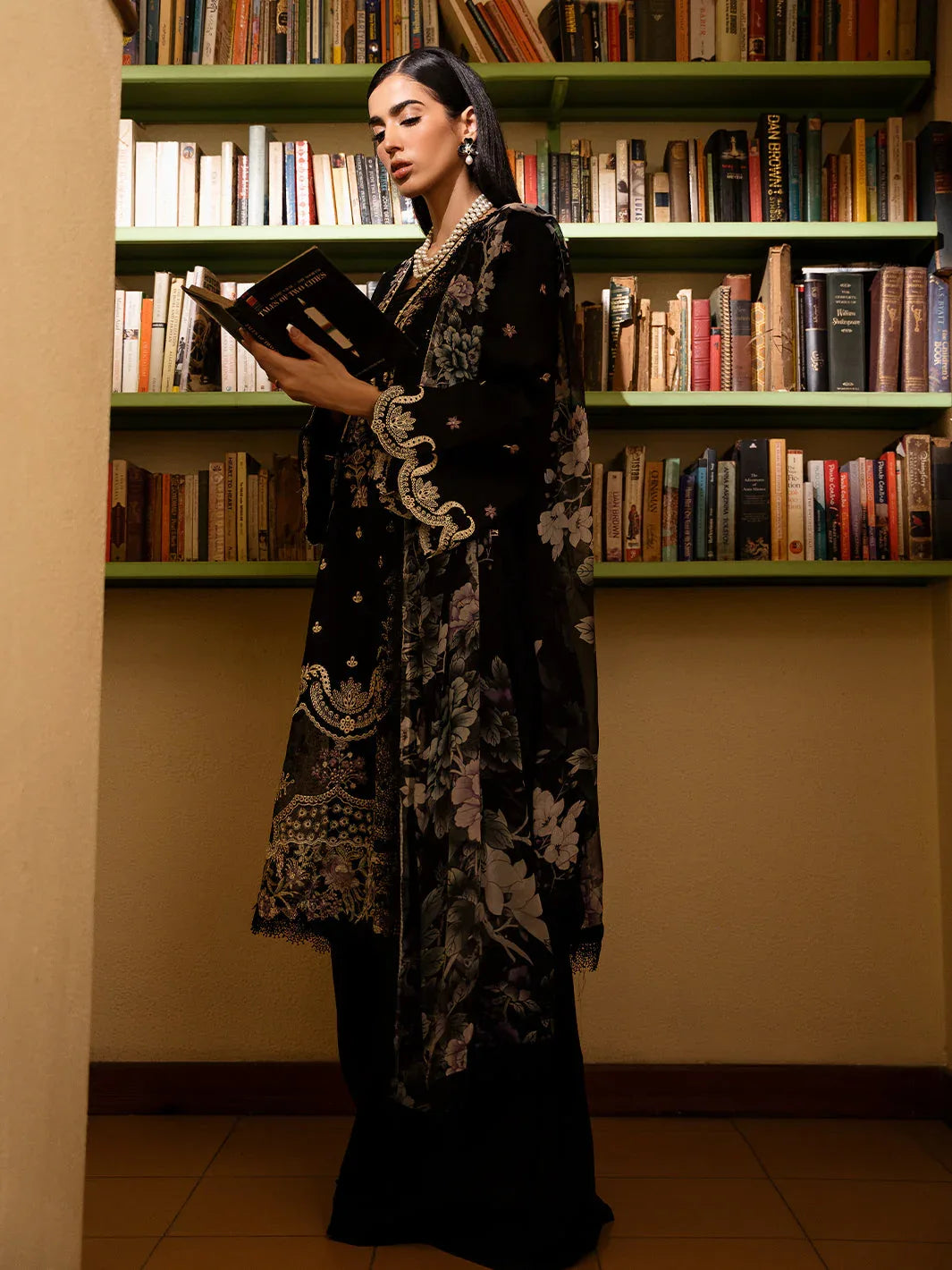 Izel | Dastak Luxury Lawn | QALAH - Rang-e-Khaas