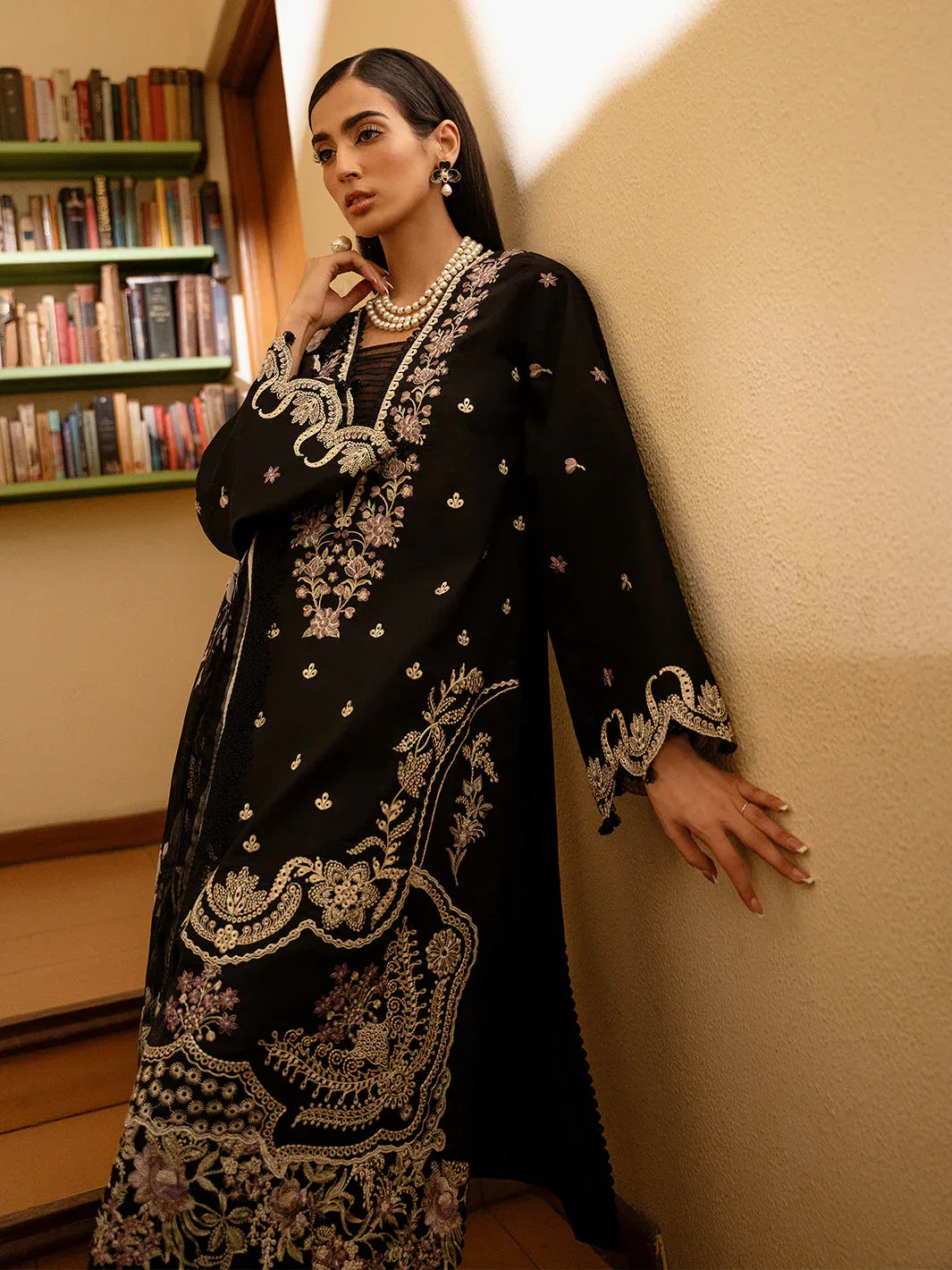 Izel | Dastak Luxury Lawn | QALAH - Rang-e-Khaas