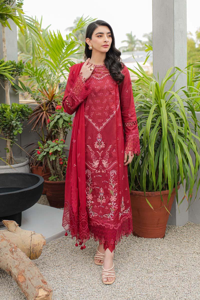 Qalamkar | Q Line Lawn Collection | JK-14 MANON - Rang-e-Khaas