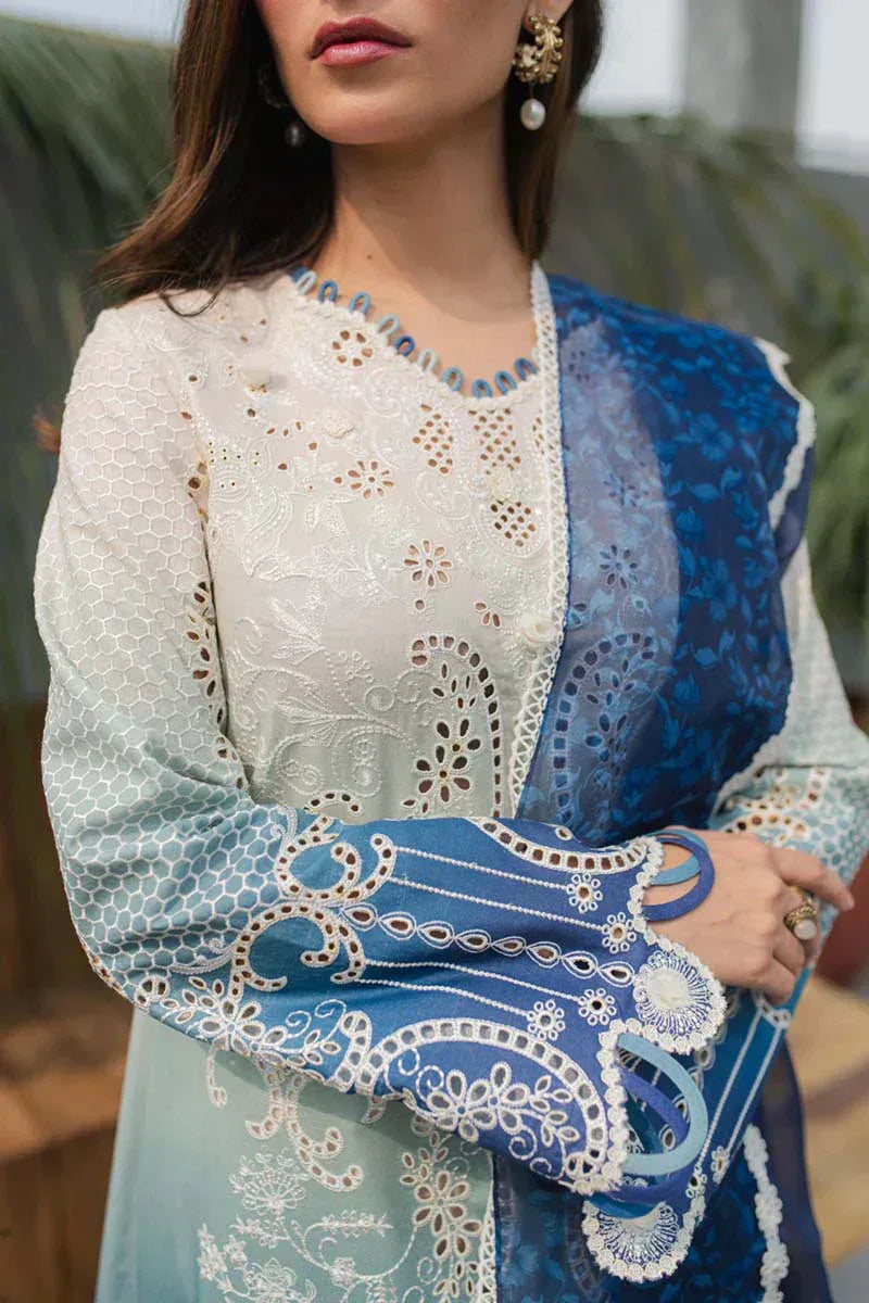 Qalamkar | Q Line Lawn Collection | JK-07 ELZA - Rang-e-Khaas