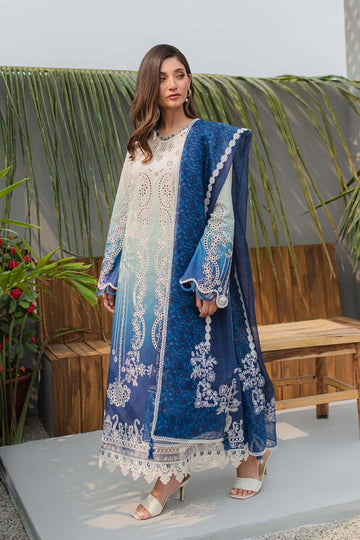 Qalamkar | Q Line Lawn Collection | JK-07 ELZA - Rang-e-Khaas