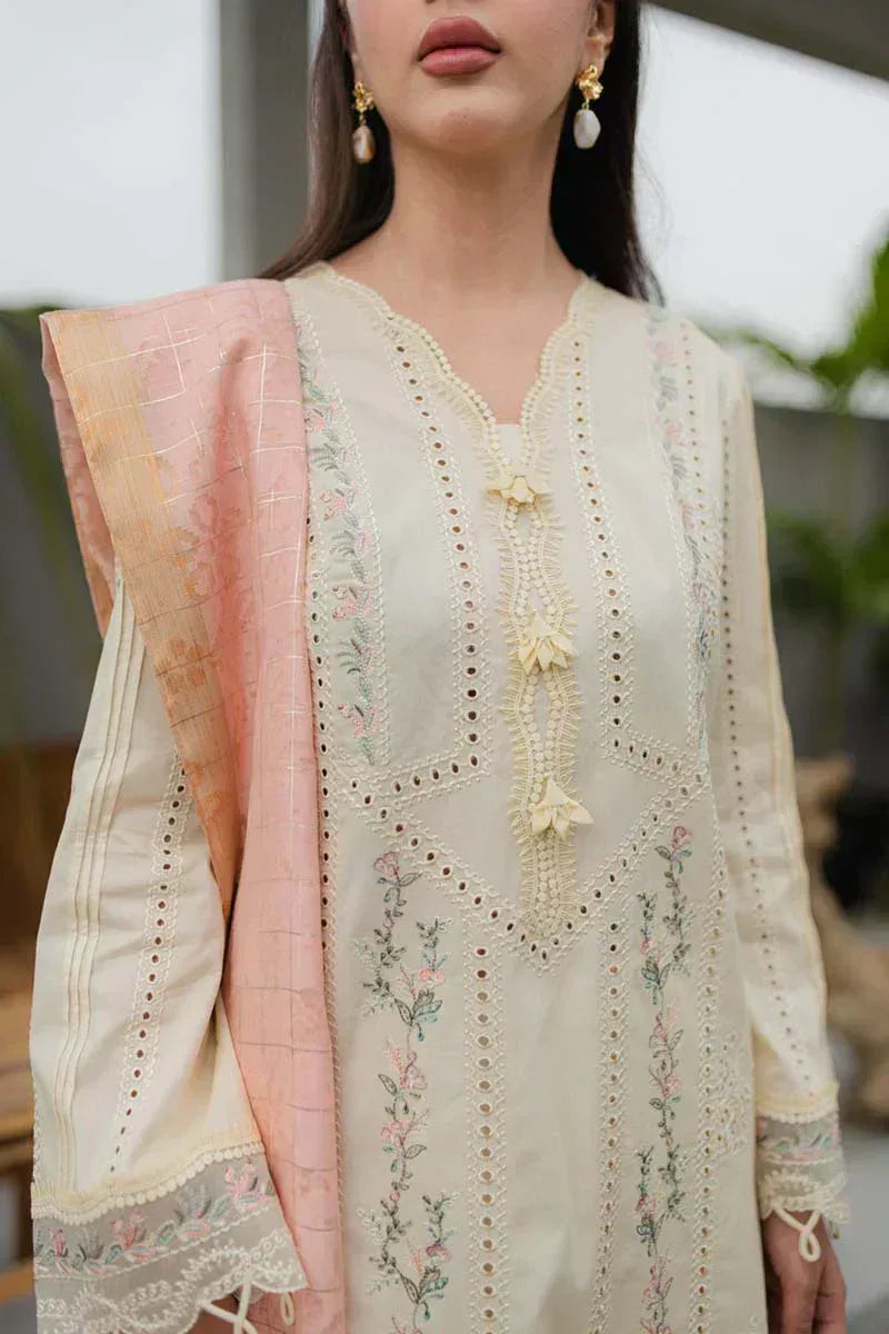 Qalamkar | Q Line Lawn Collection | JK-05 MELIORA - Rang-e-Khaas