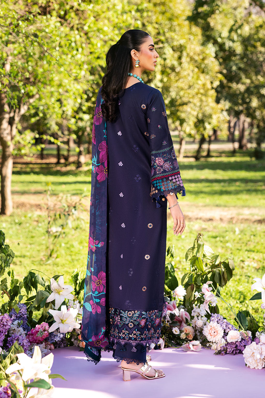 Ramsha | Riwayat Lawn Collection | Y-1307 - Rang-e-Khaas