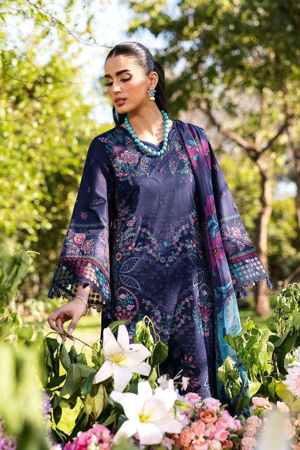 Ramsha | Riwayat Lawn Collection | Y-1307 - Rang-e-Khaas