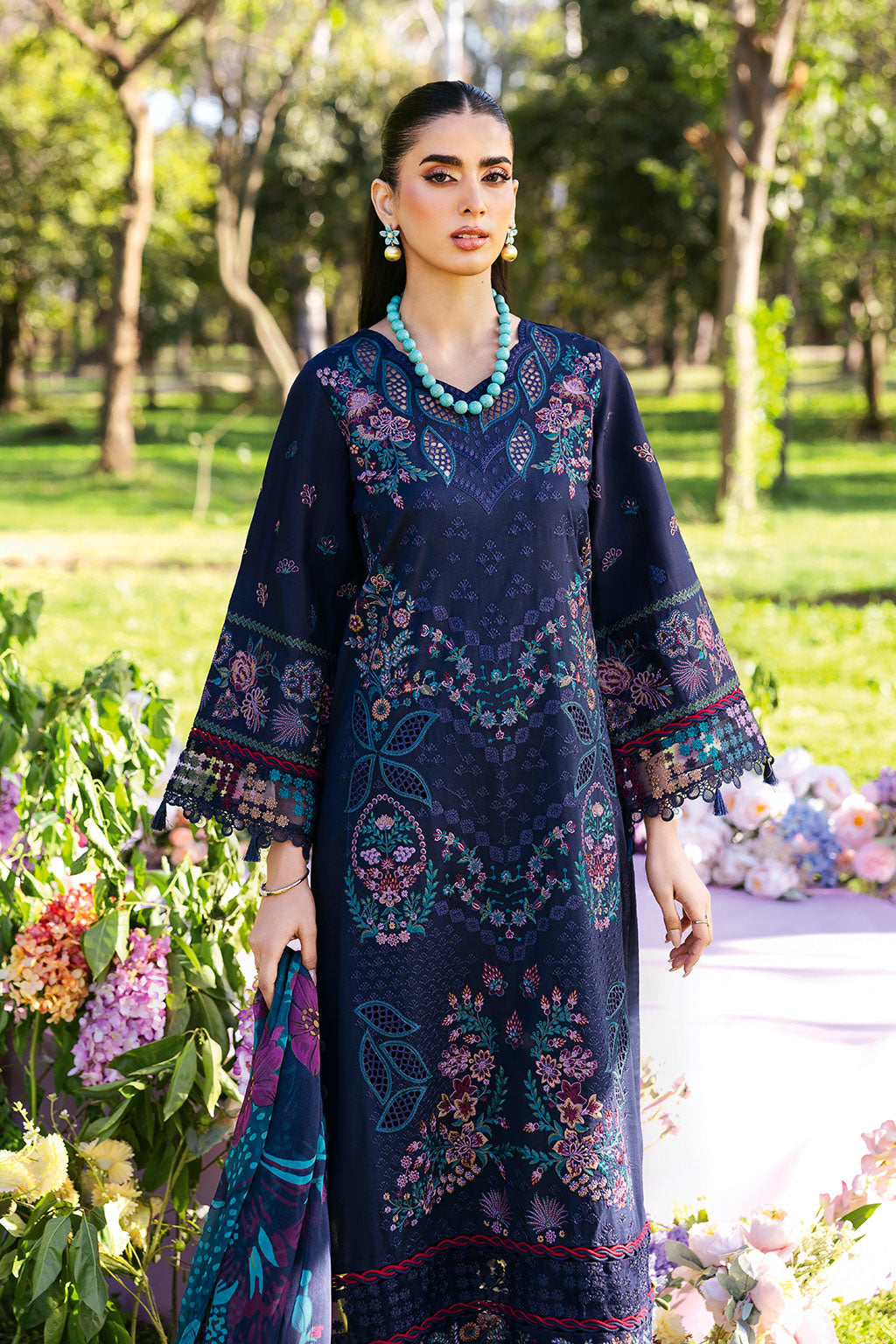 Ramsha | Riwayat Lawn Collection | Y-1307 - Rang-e-Khaas