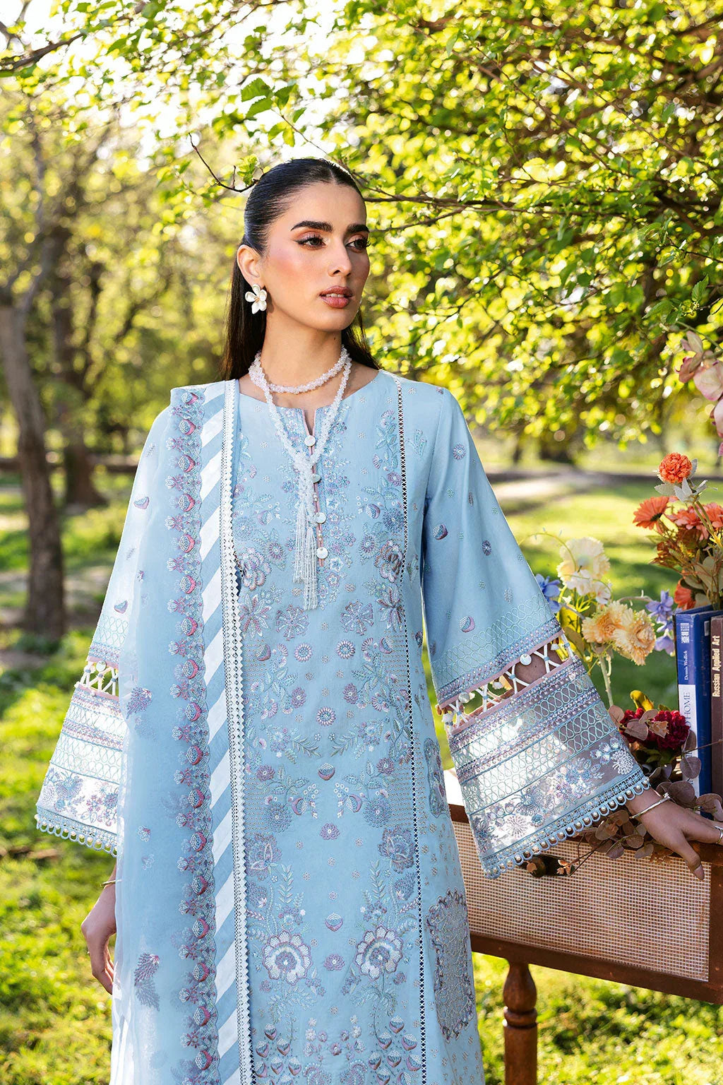 Ramsha | Riwayat Lawn Collection | Y-1306 - Rang-e-Khaas