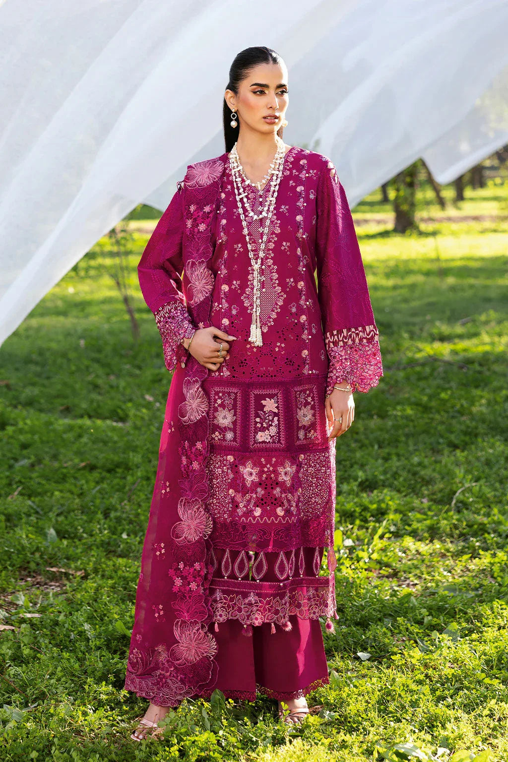Ramsha | Riwayat Lawn Collection | Y-1301 - Rang-e-Khaas