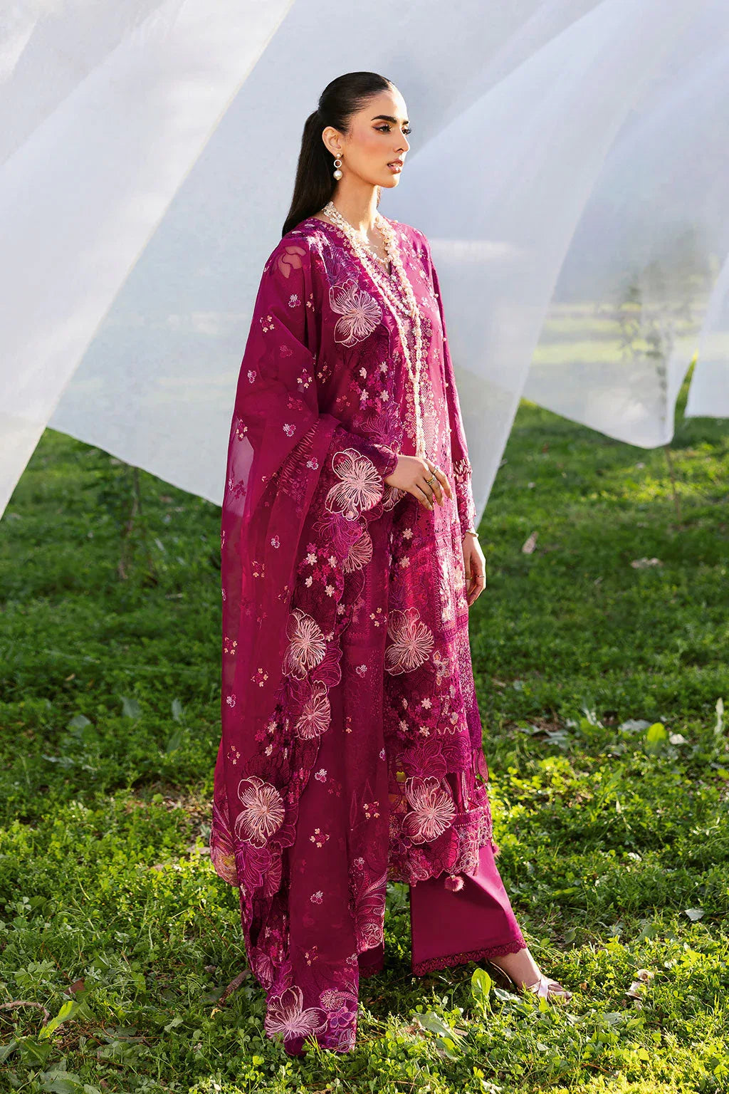 Ramsha | Riwayat Lawn Collection | Y-1301 - Rang-e-Khaas