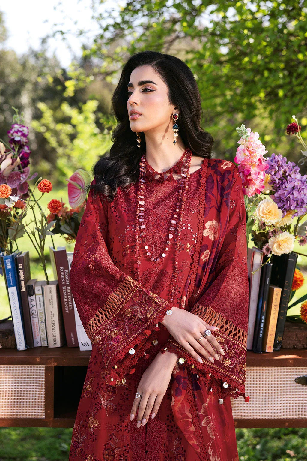 Ramsha | Riwayat Lawn Collection | Y-1309 - Rang-e-Khaas