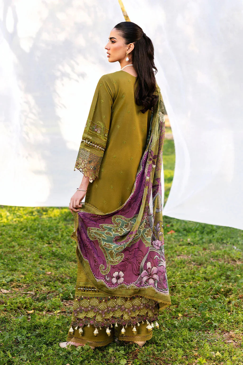 Ramsha | Riwayat Lawn Collection | Y-1303 - Rang-e-Khaas