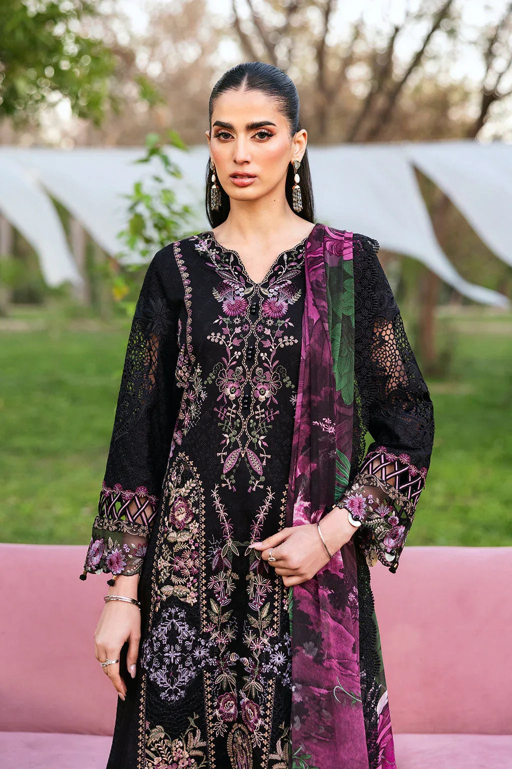 Ramsha | Riwayat Lawn Collection | Y-1302 - Rang-e-Khaas